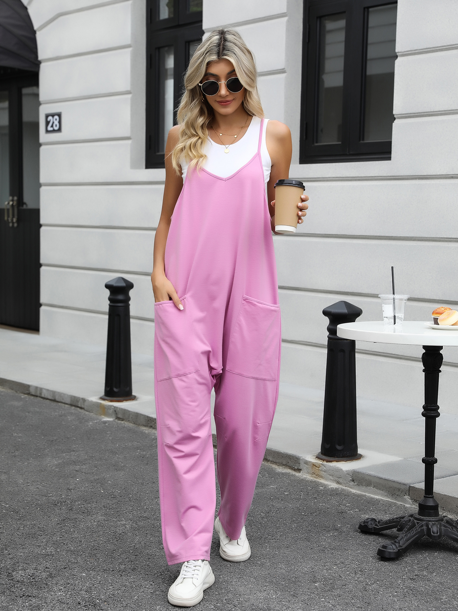 Casual Everyday Jumpsuit with Pockets