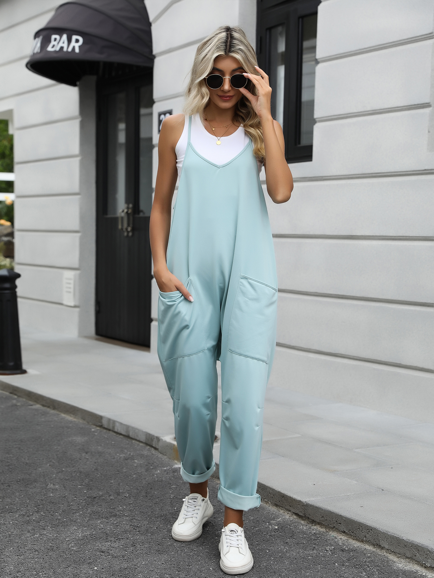 Casual Everyday Jumpsuit with Pockets