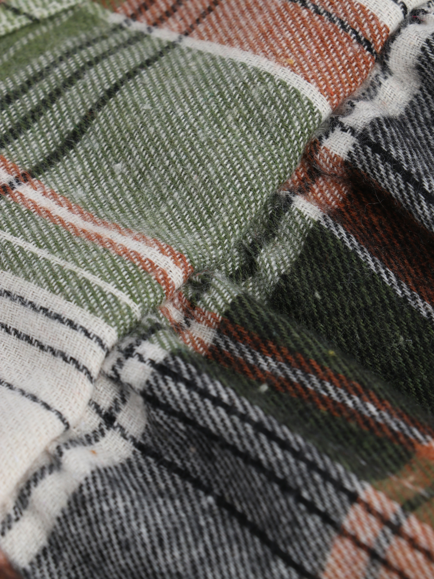 Lapel Long Sleeve Plaid Shirt with Pocket