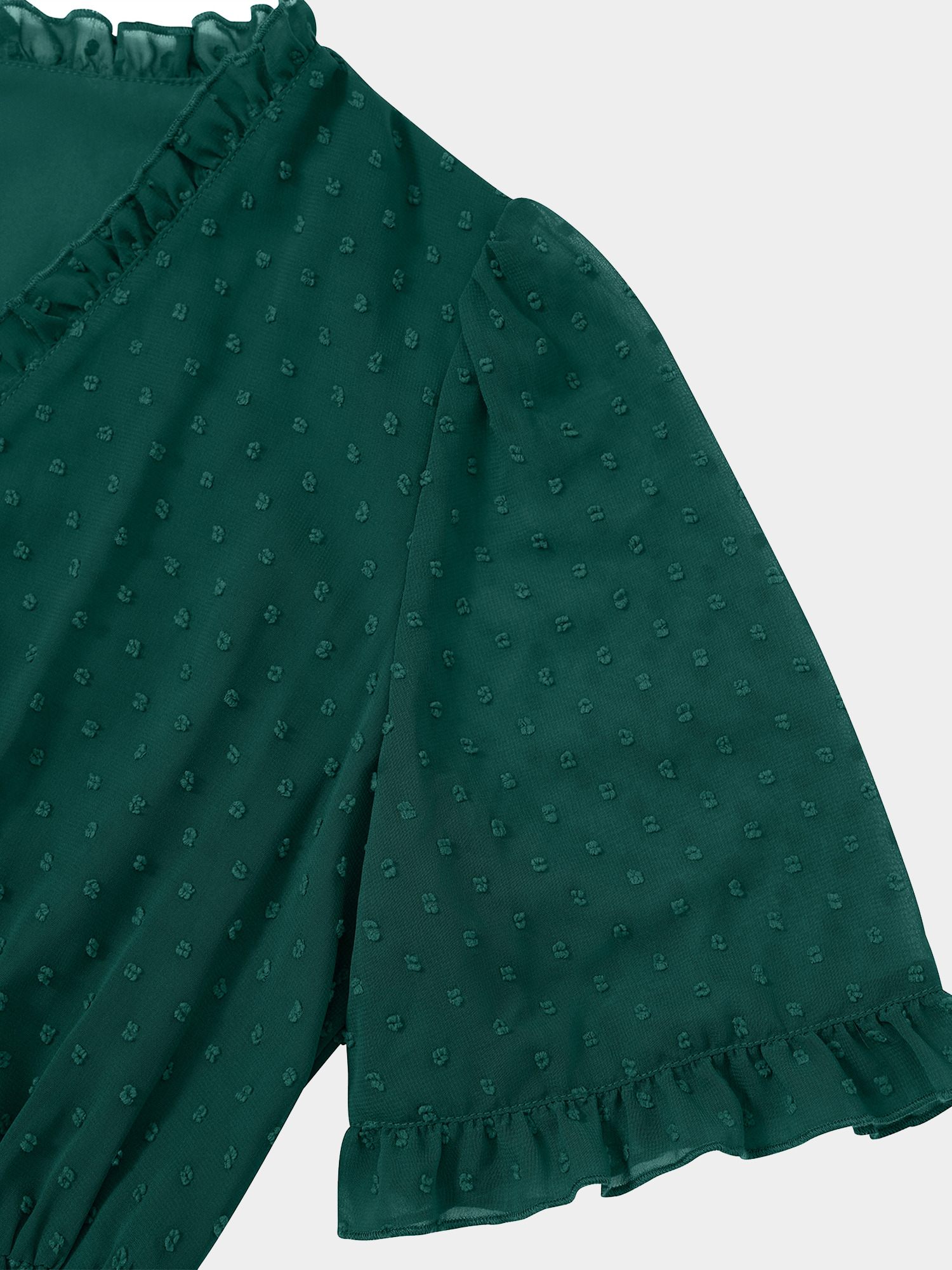 Vigorous Ruffle Trim Mini Dress