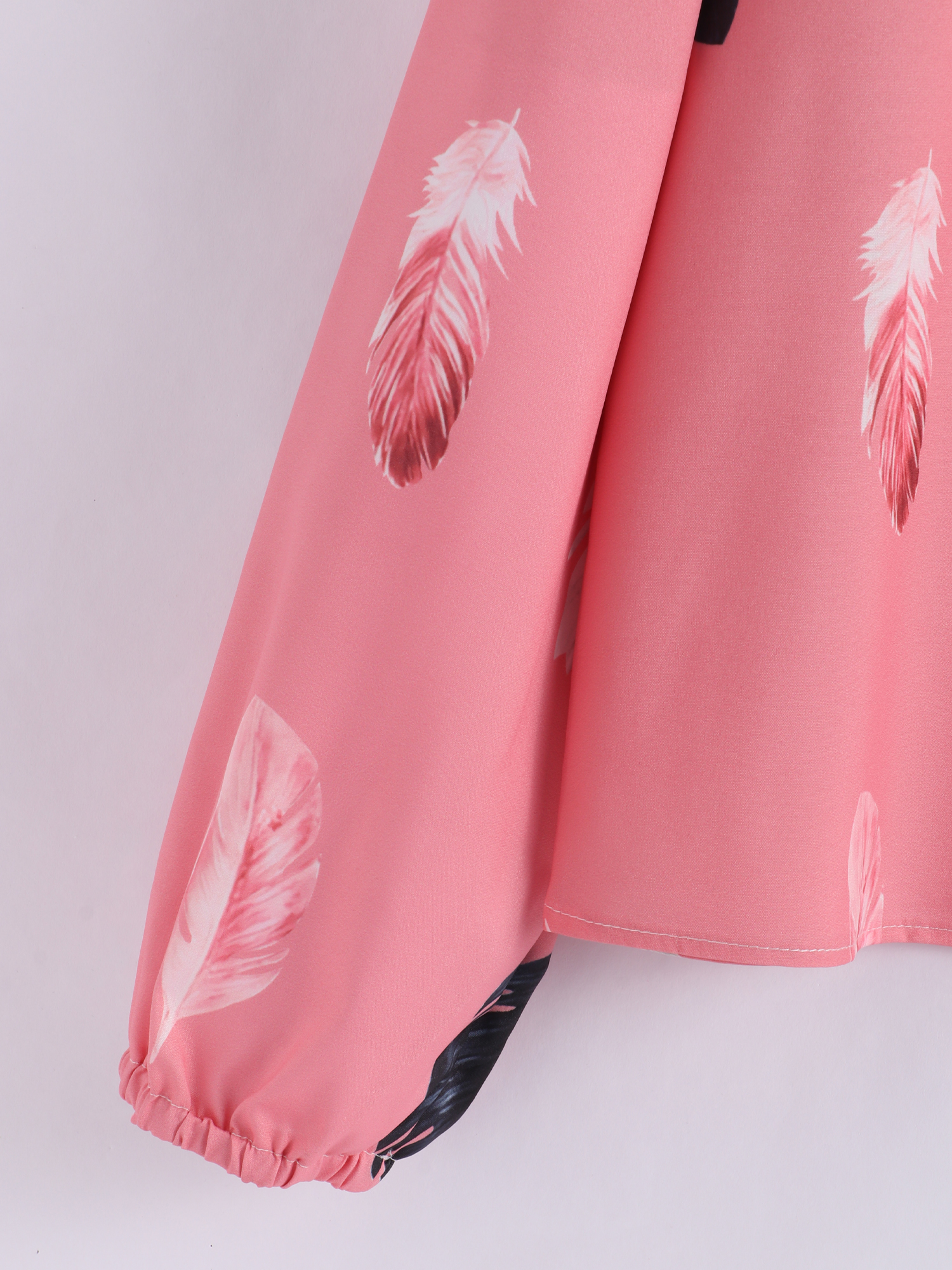 Posh Feather V-Neck Top