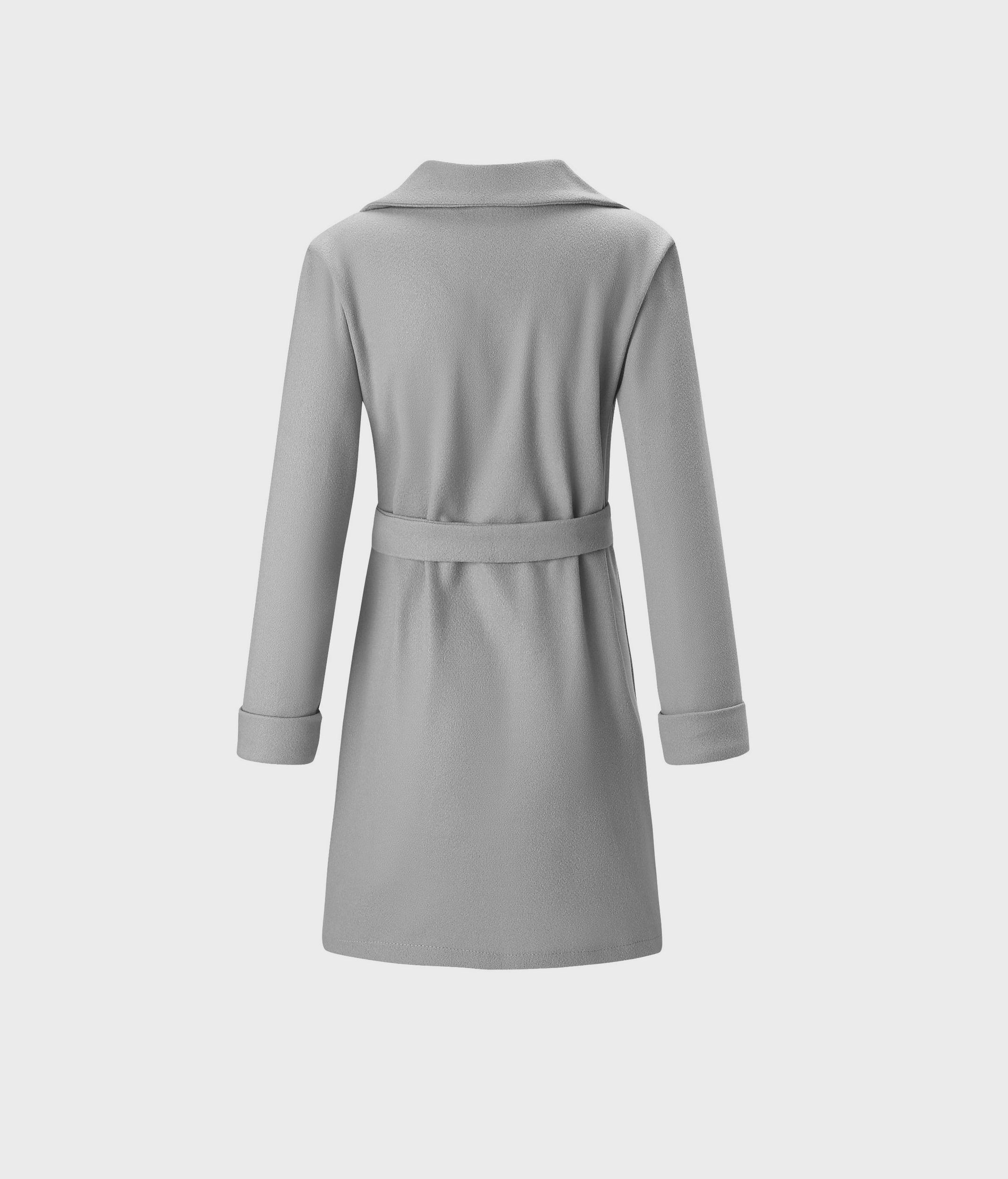 Slim Lapel Waistband Tweed Jacket with Pockets