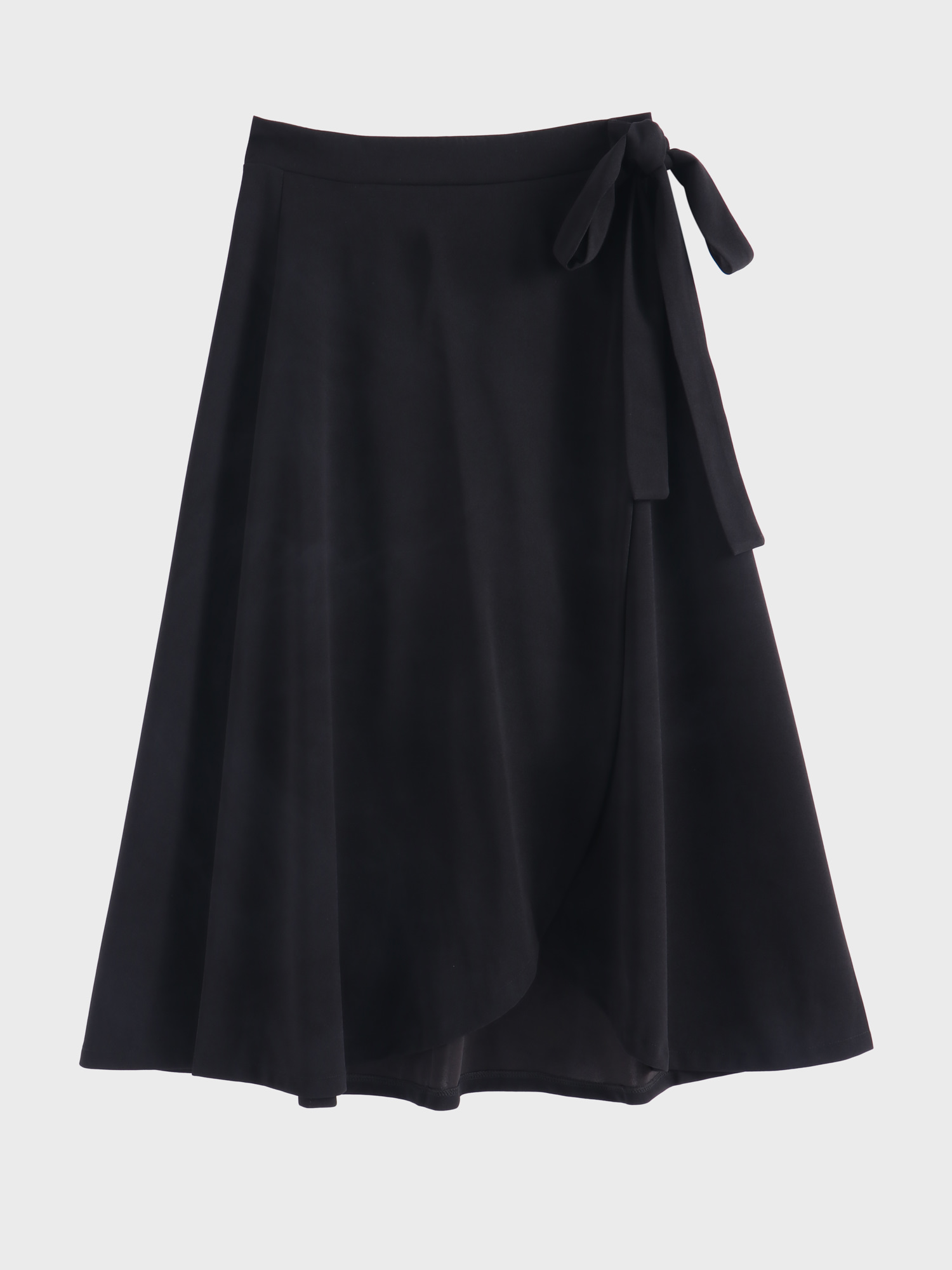 High Waist Tie Chiffon Ruffle Wrap Skirt