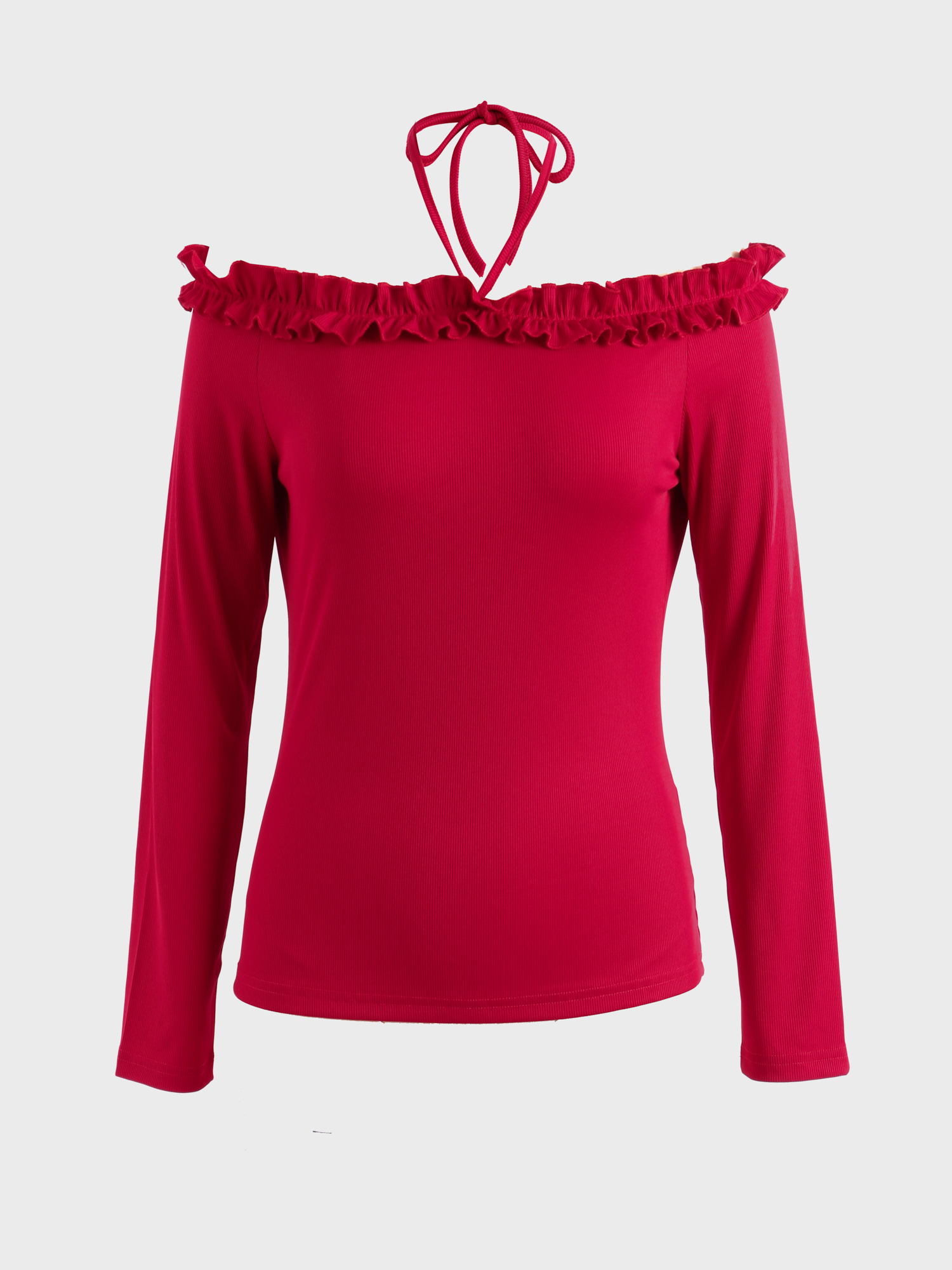 Off-Shoulder Halter Dare Top