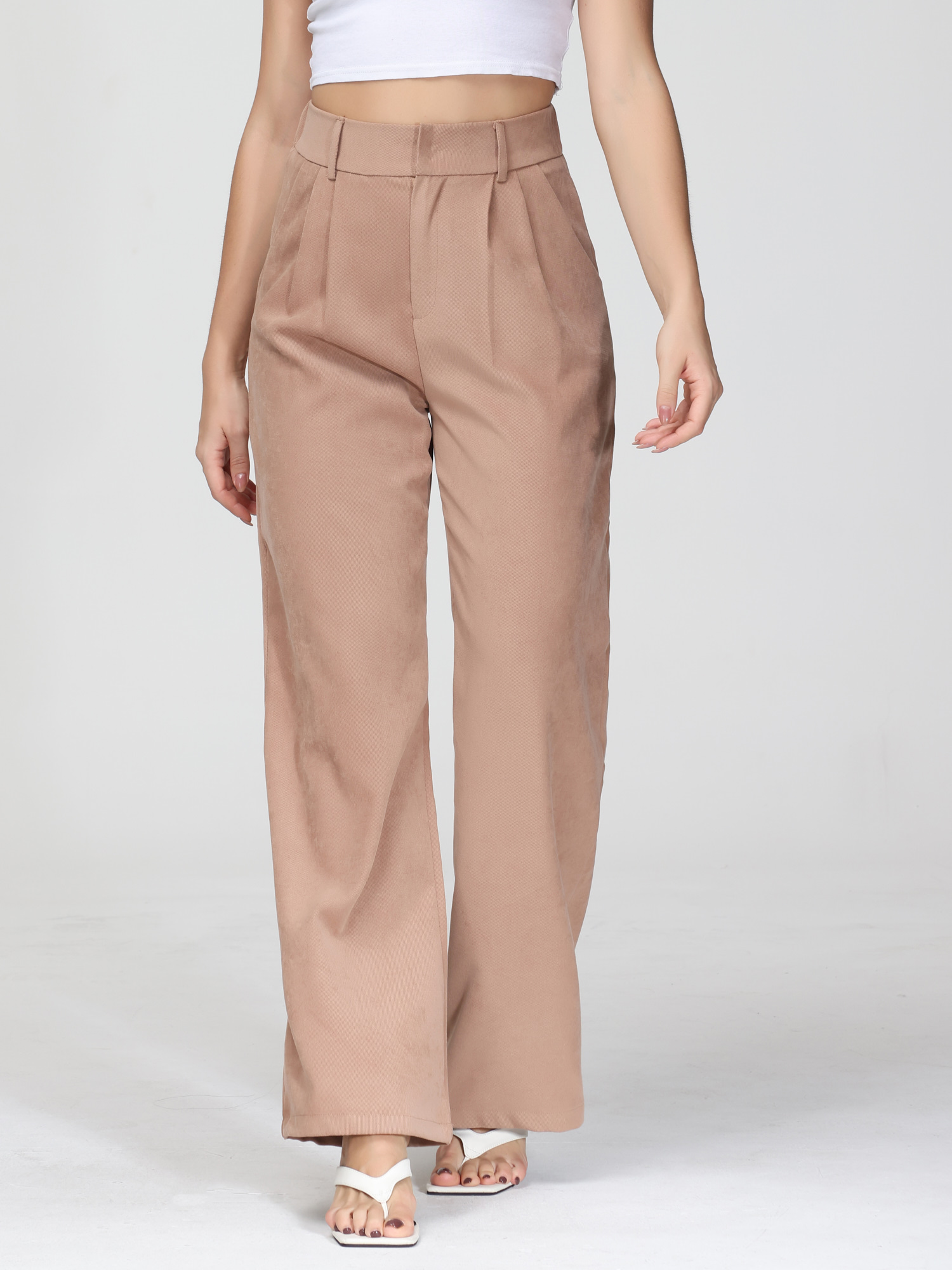 Effortless Tailored Wide-Leg Pants