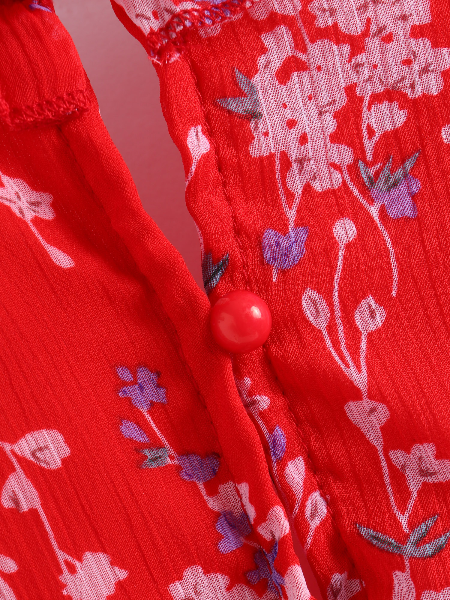 Spring Floral Tiered Mini Dress