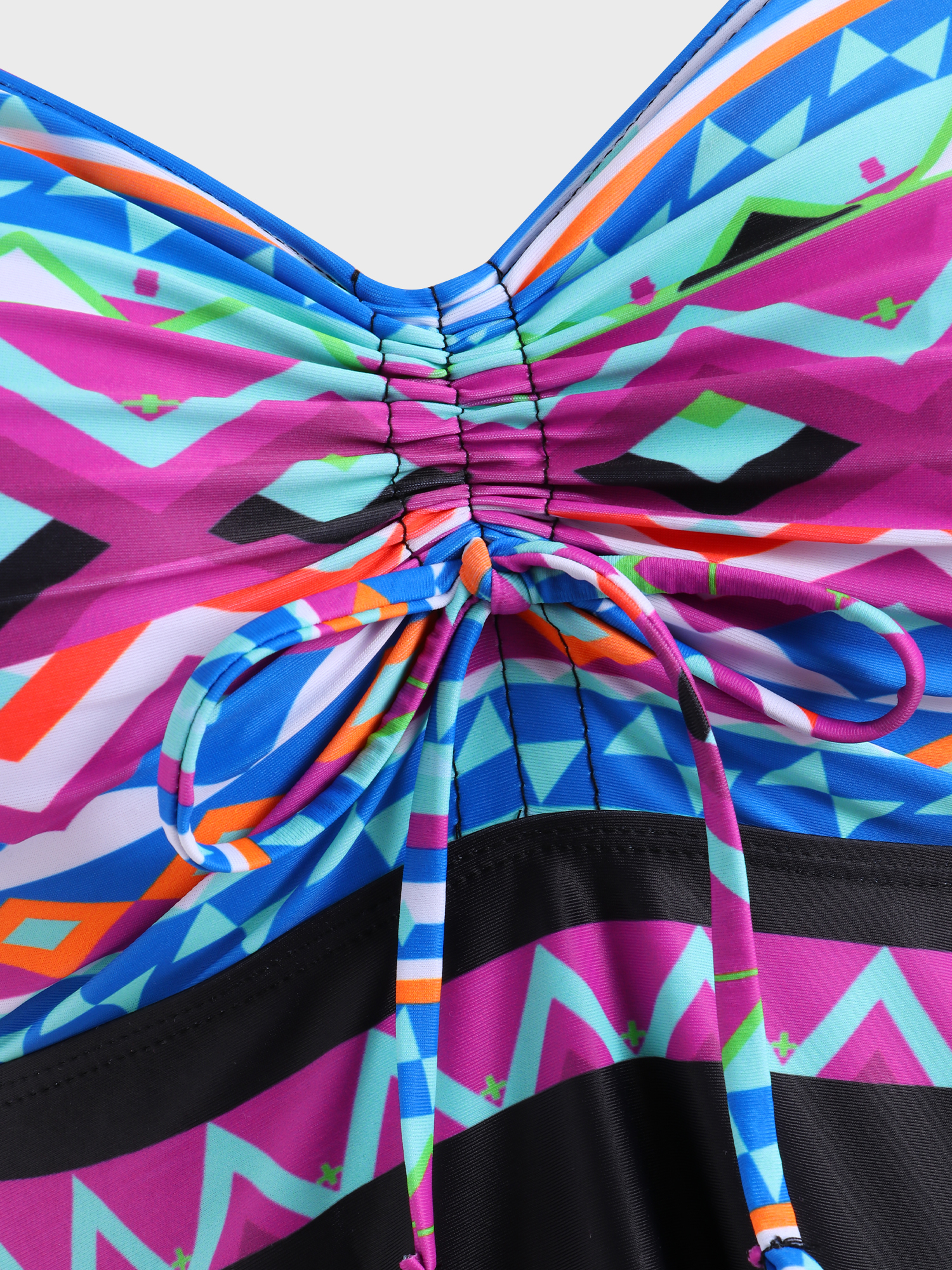 Sweetheart Geometrical Print Tankini