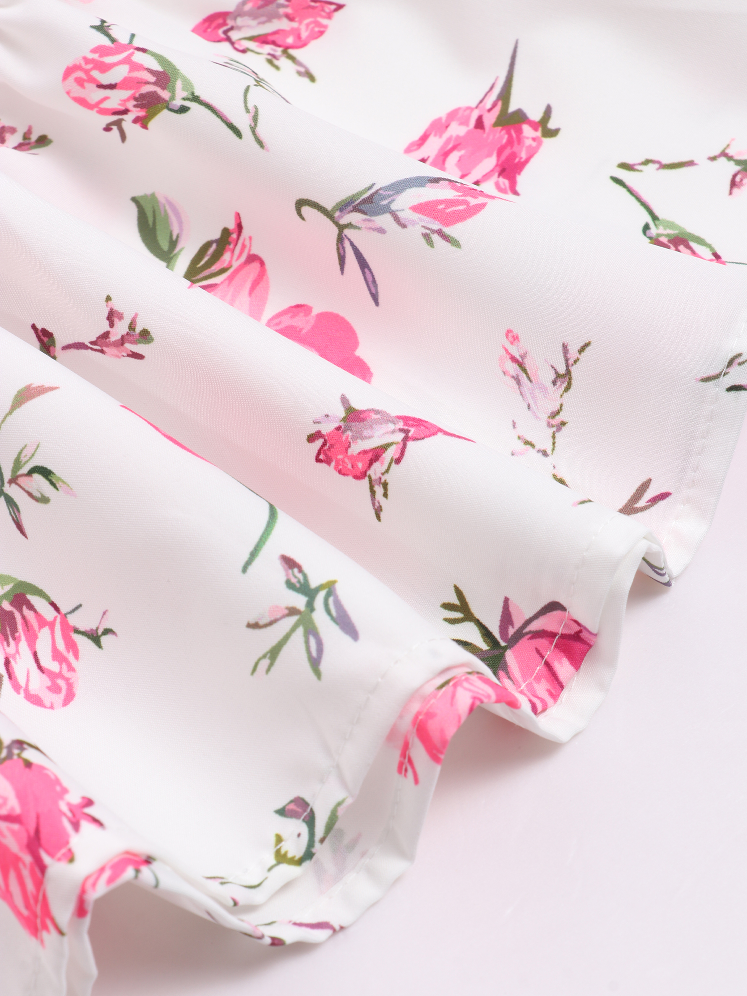 Sweet Rose Plunge-V Mini Dress