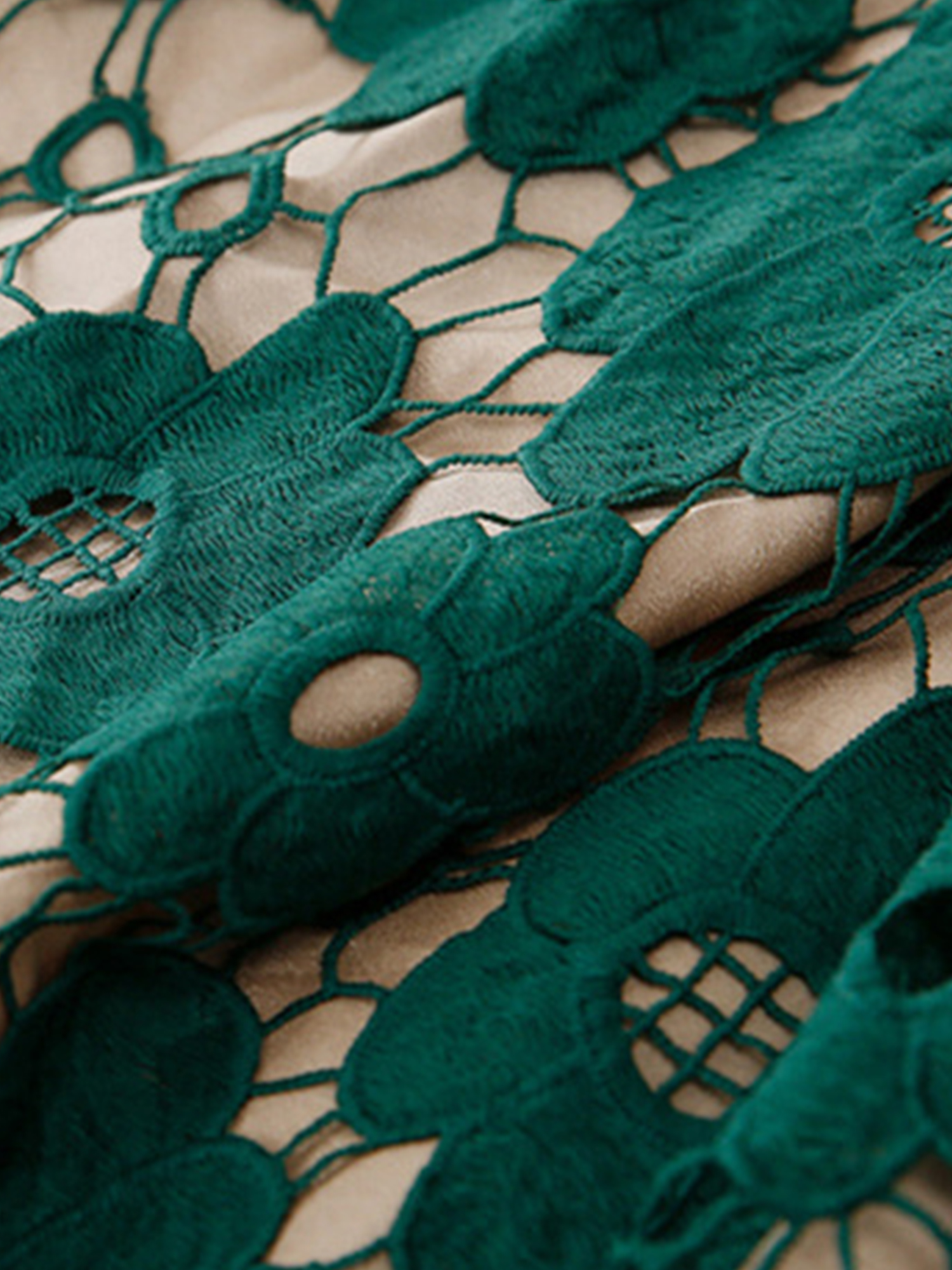 High Waist Lace Hollow Floral Skirt