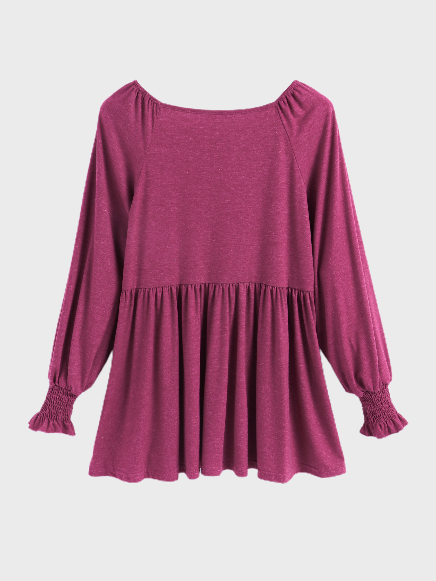 V-neck Long Sleeve Casual Blouse