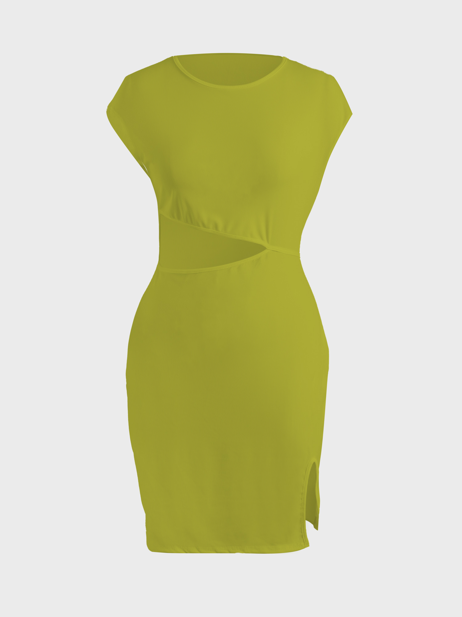 Holiday Triangle Cut Out Mini Dress