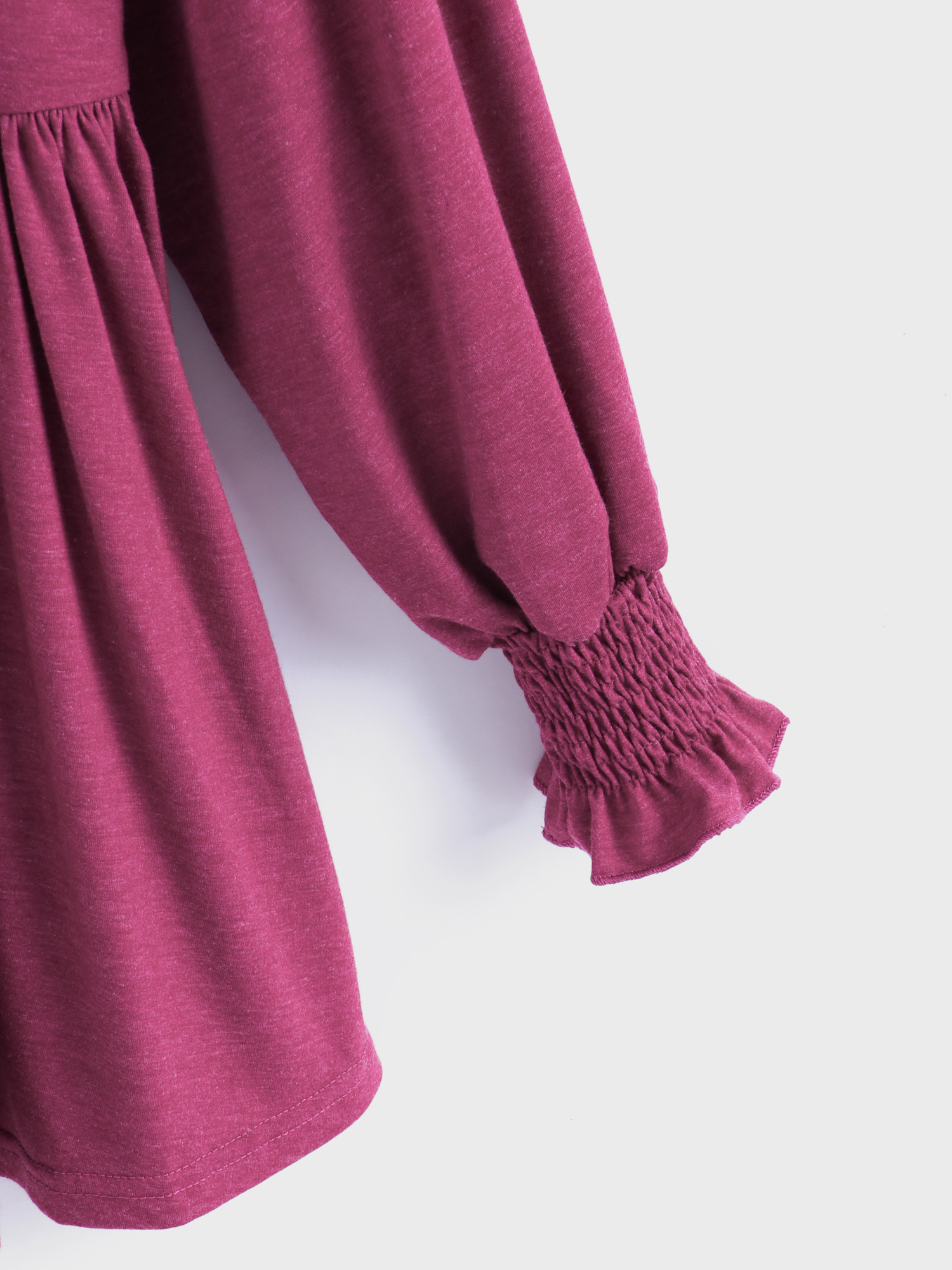 V-neck Long Sleeve Casual Blouse