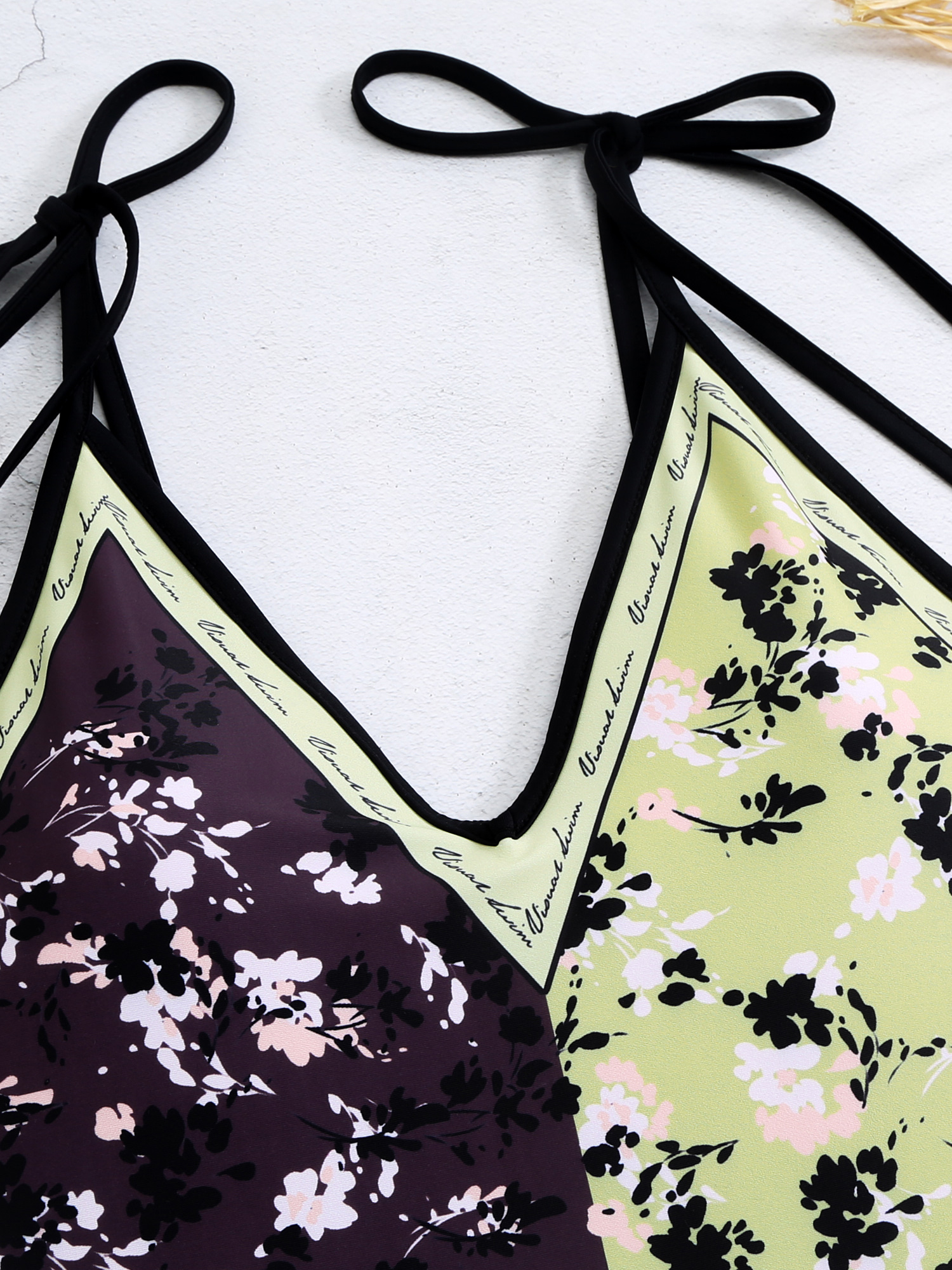 Fancy Banana Leaf Reversible One-Piece Swimsuit