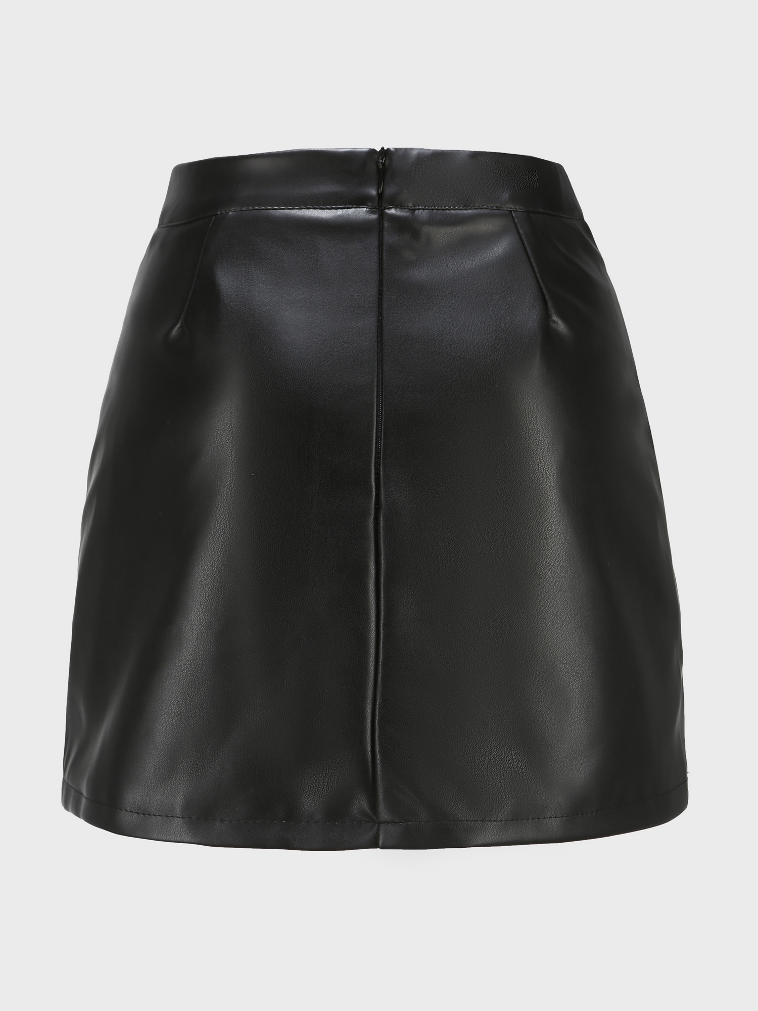 Simplicity High Waist Leather Skirt