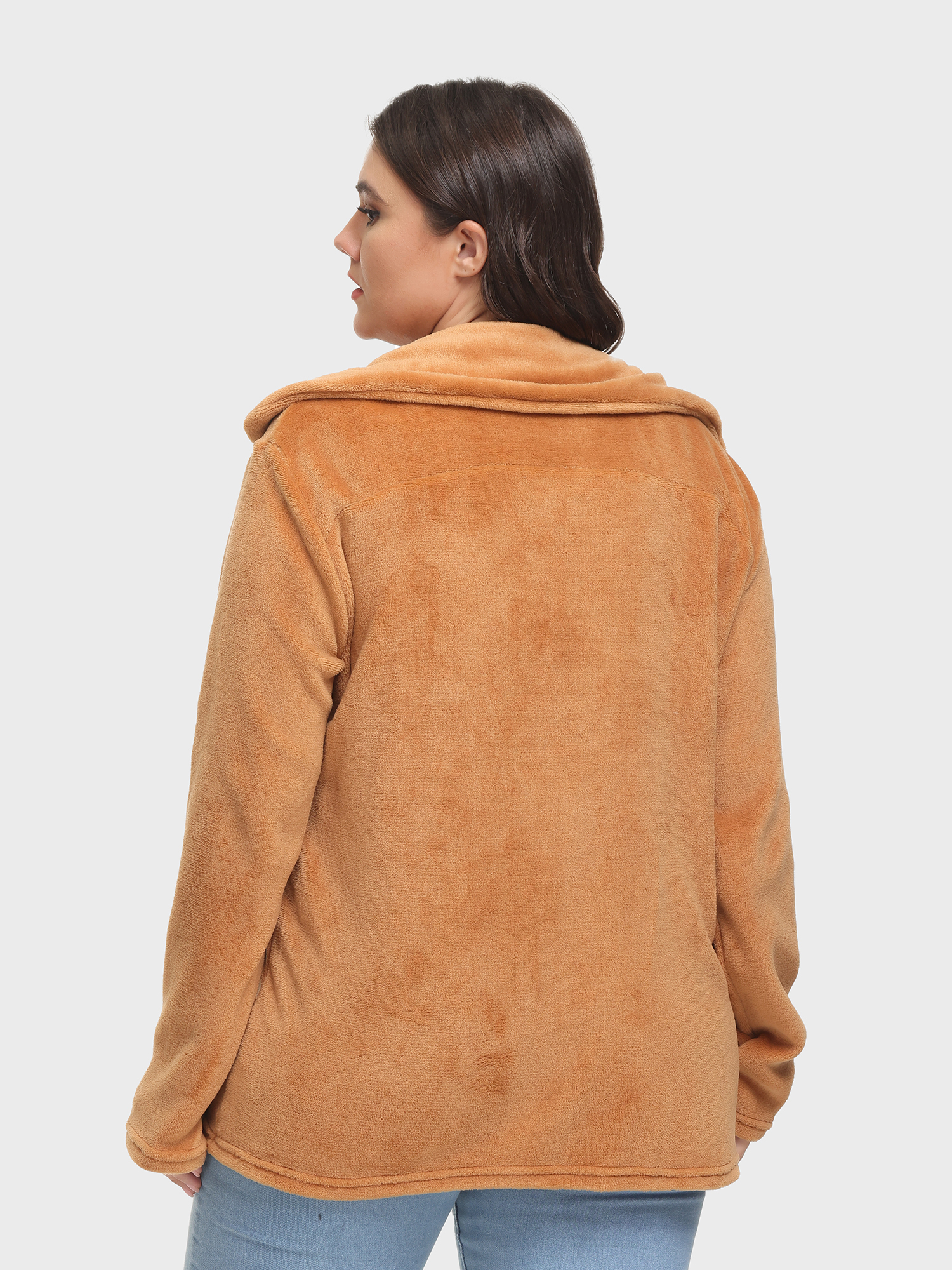 Sexy Slim Lapel Plush Jacket