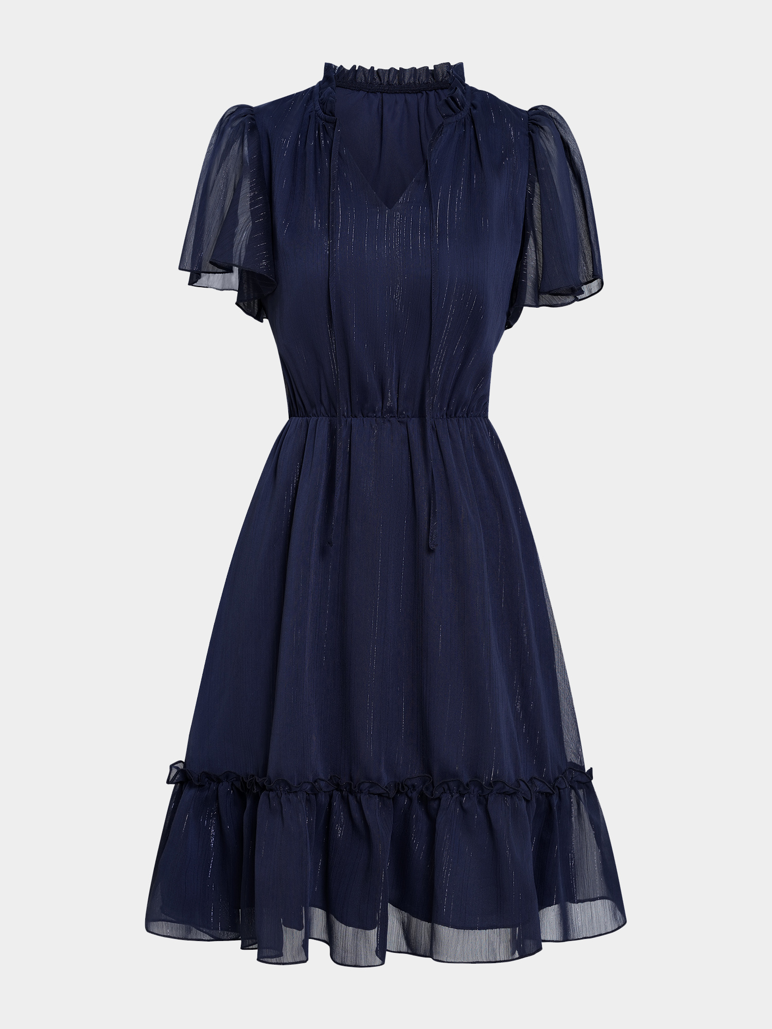 Glisten Tiered Mini Dress