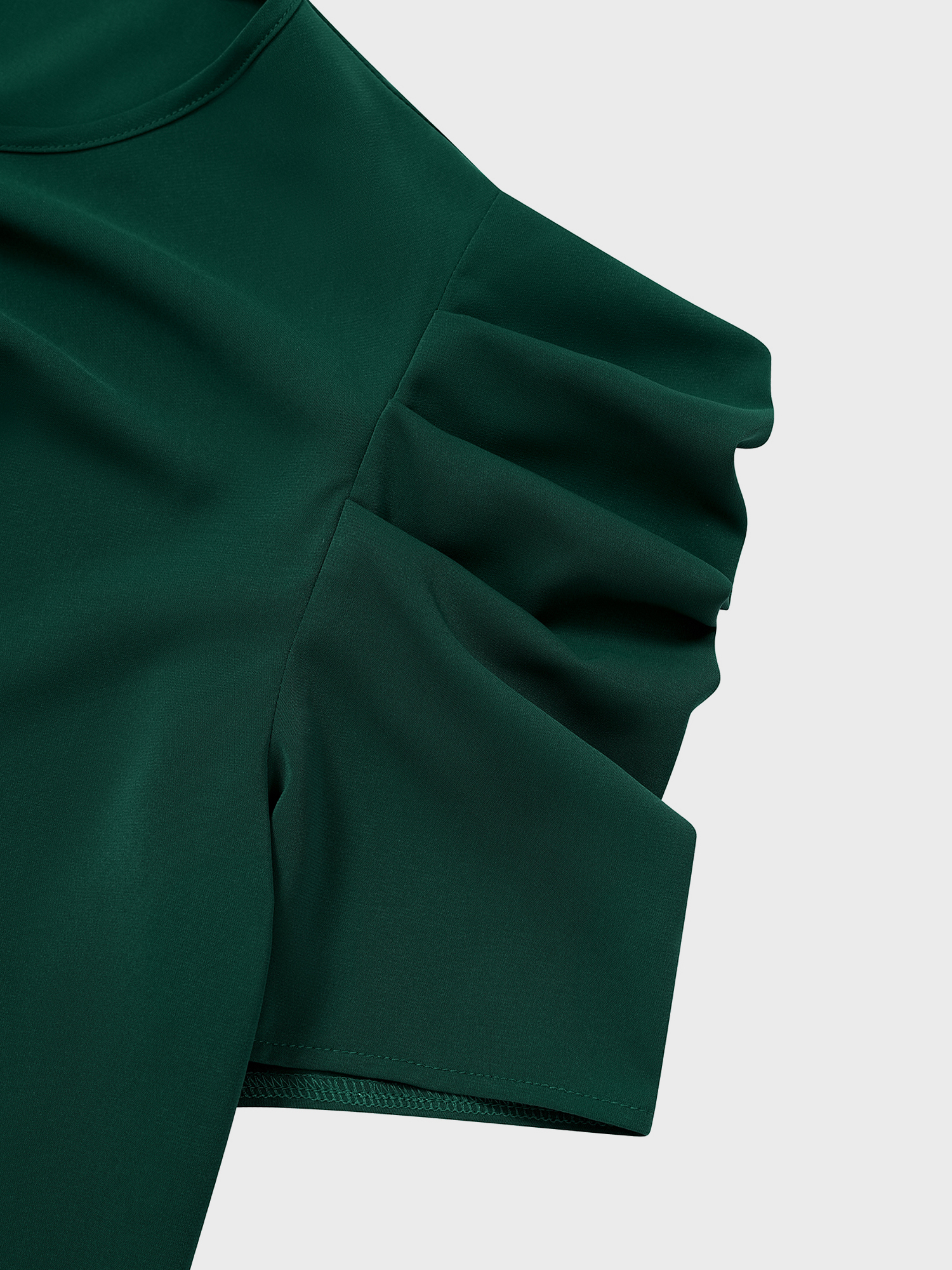 Bowknot Puff Sleeves Top