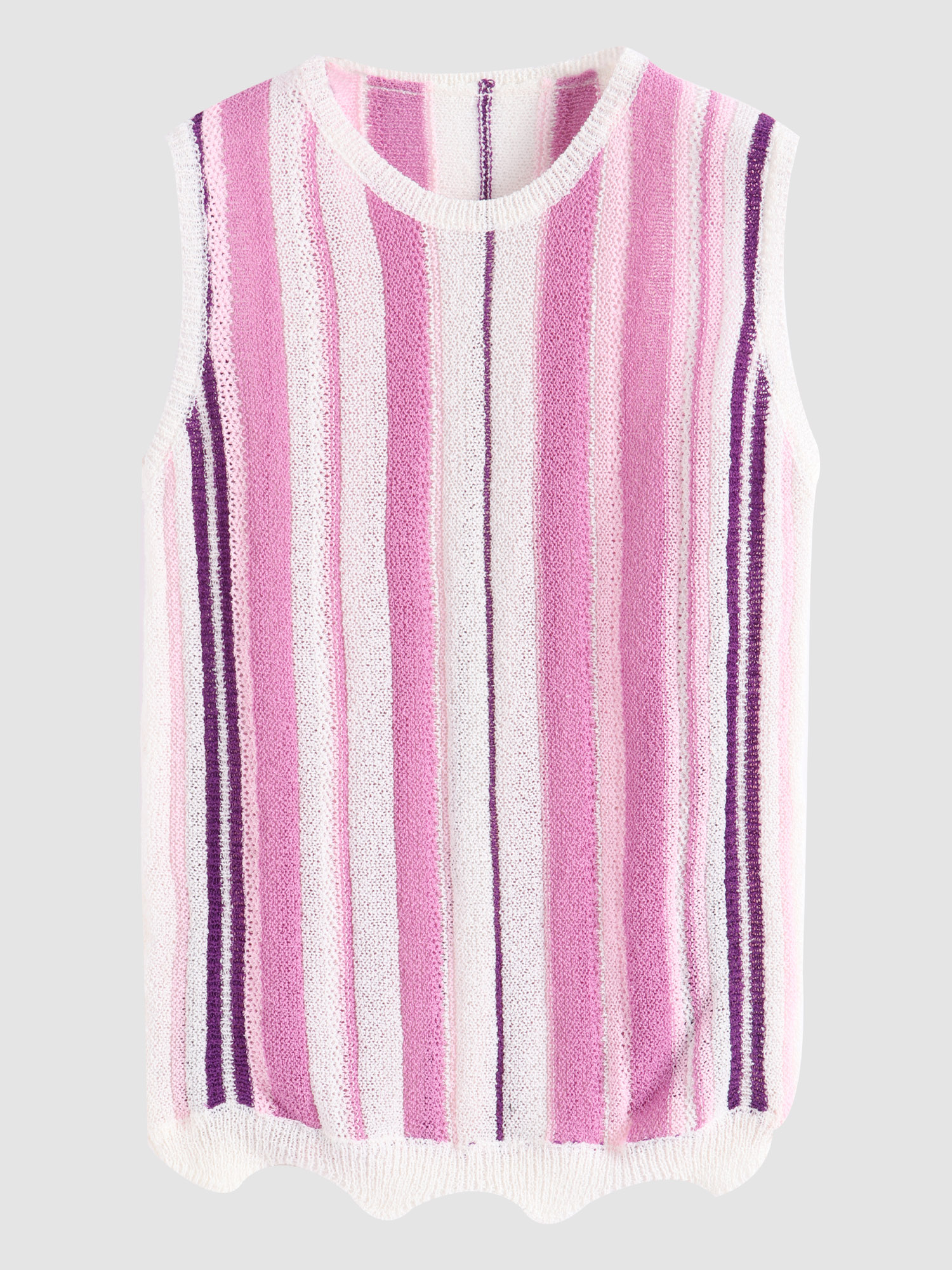 Effortlessly Beautiful Strips Color-Block Tank Top