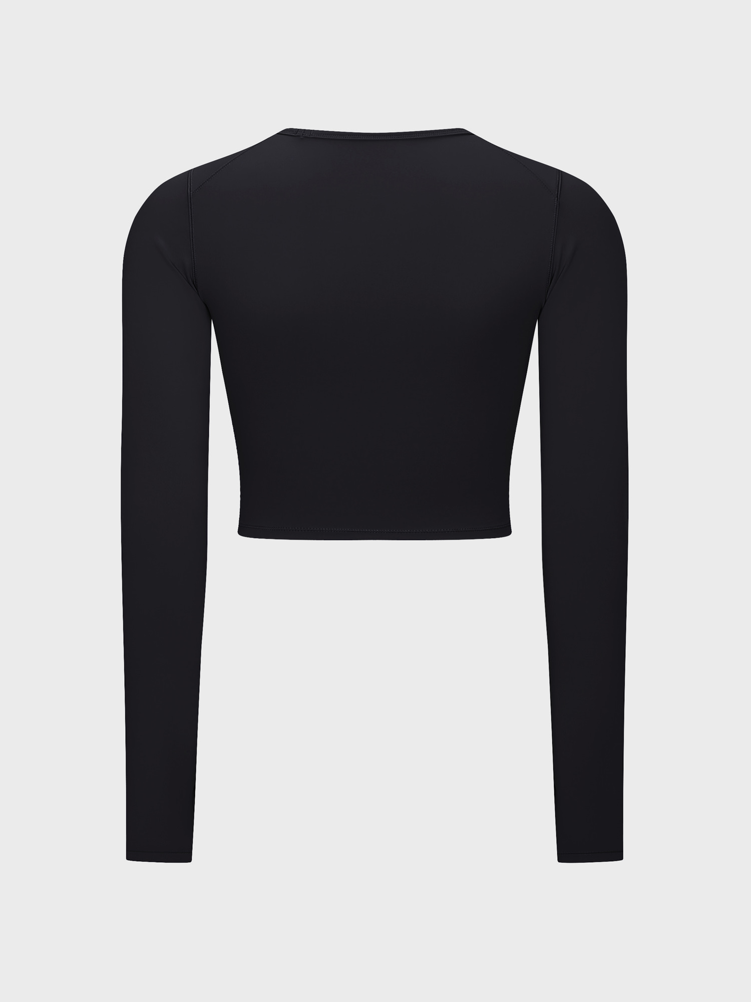 Slim Fit Nude Long Sleeve Yoga Crop Top