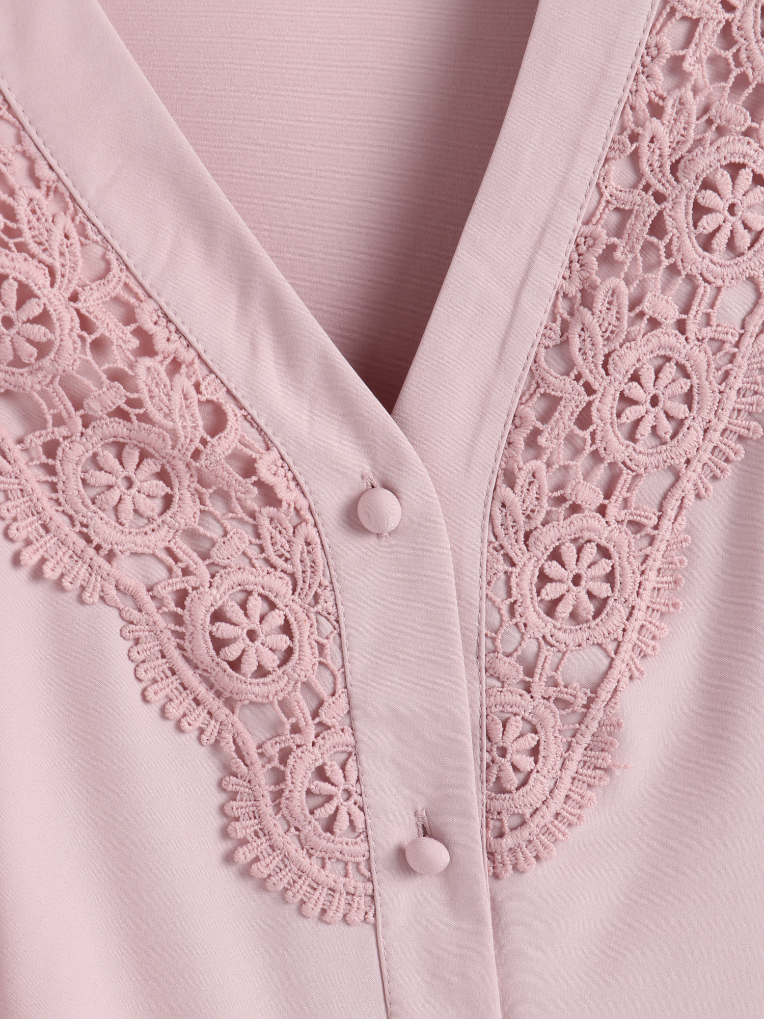 Lacey V-neck Blouse Shirt