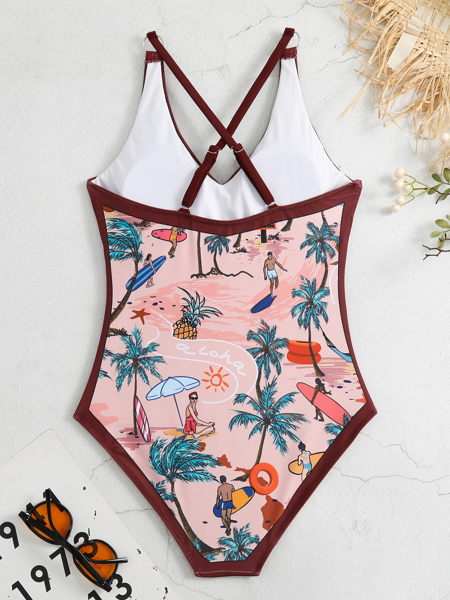 Summer Surf V-Neck Swim Set