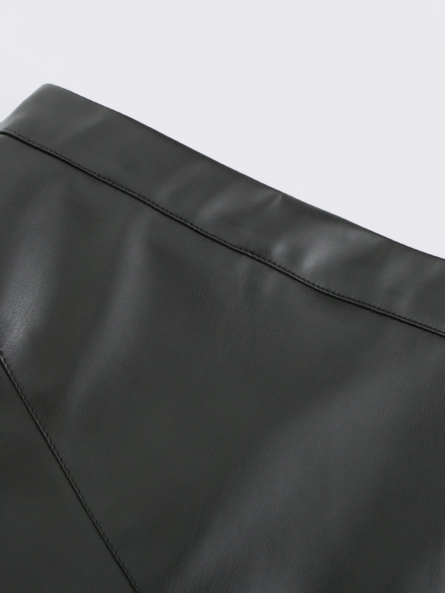Simplicity High Waist Leather Skirt