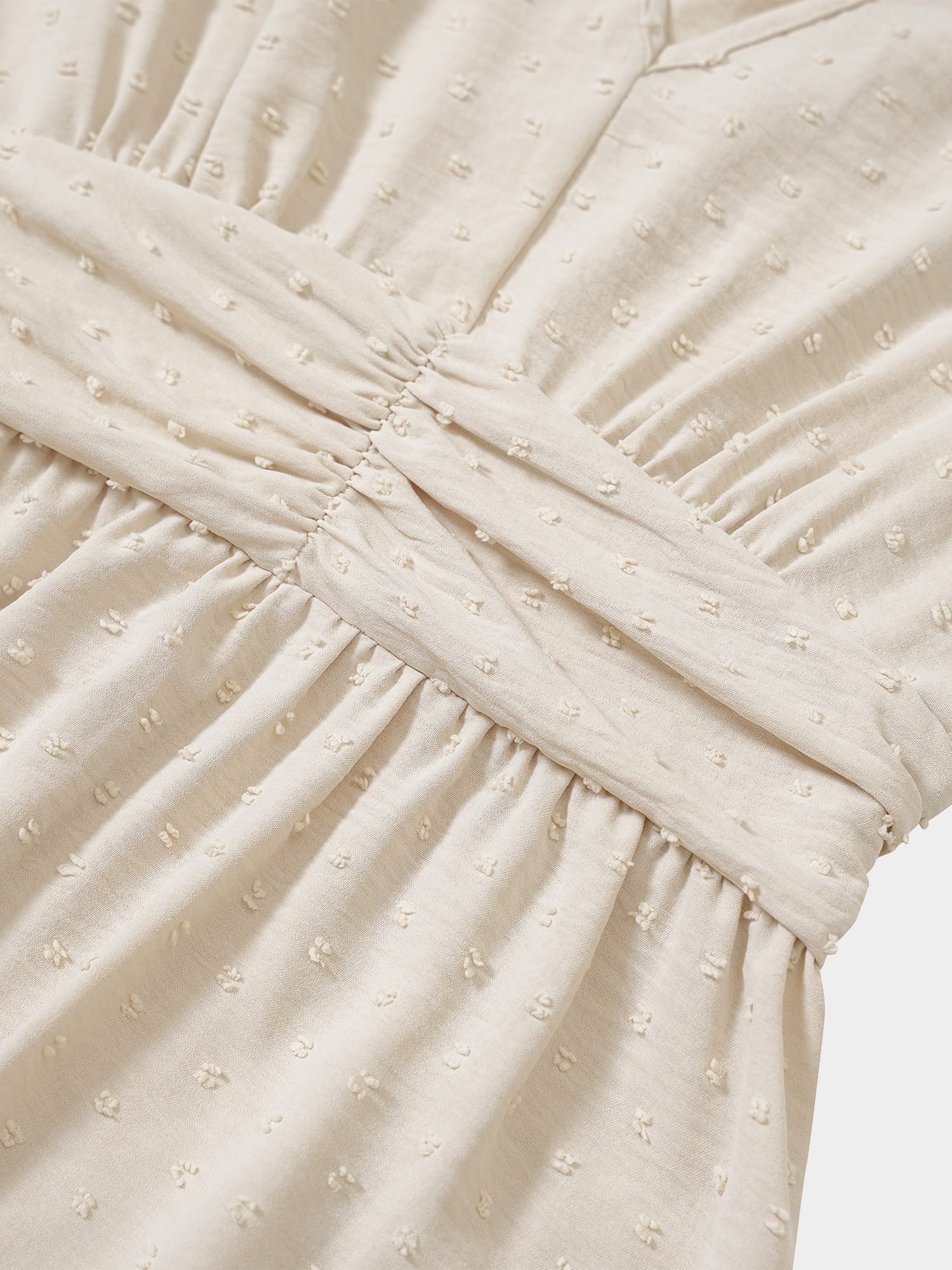 Midsize Lady Favor Ruffle Sleeves Dress