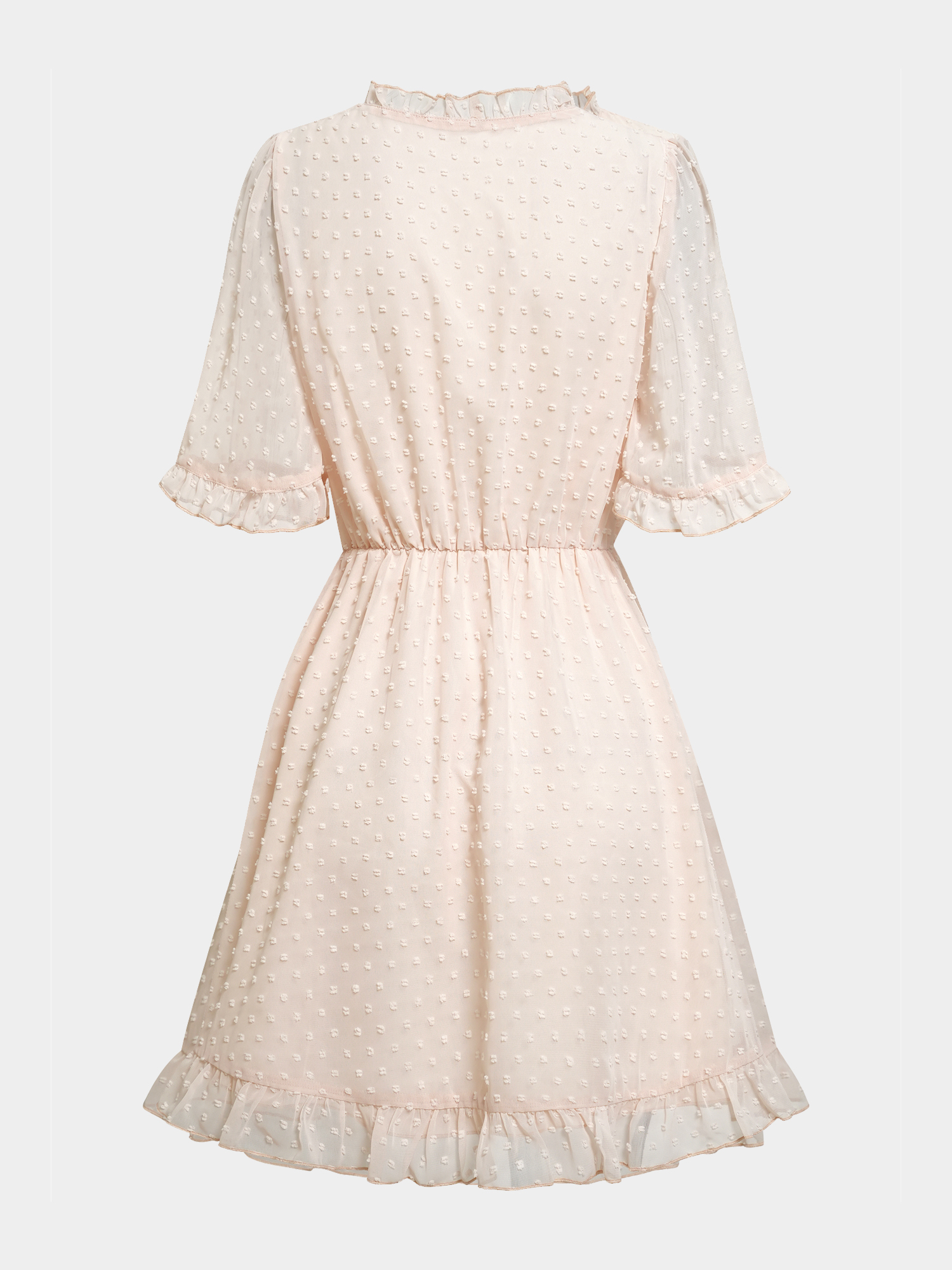 Vigorous Ruffle Trim Mini Dress