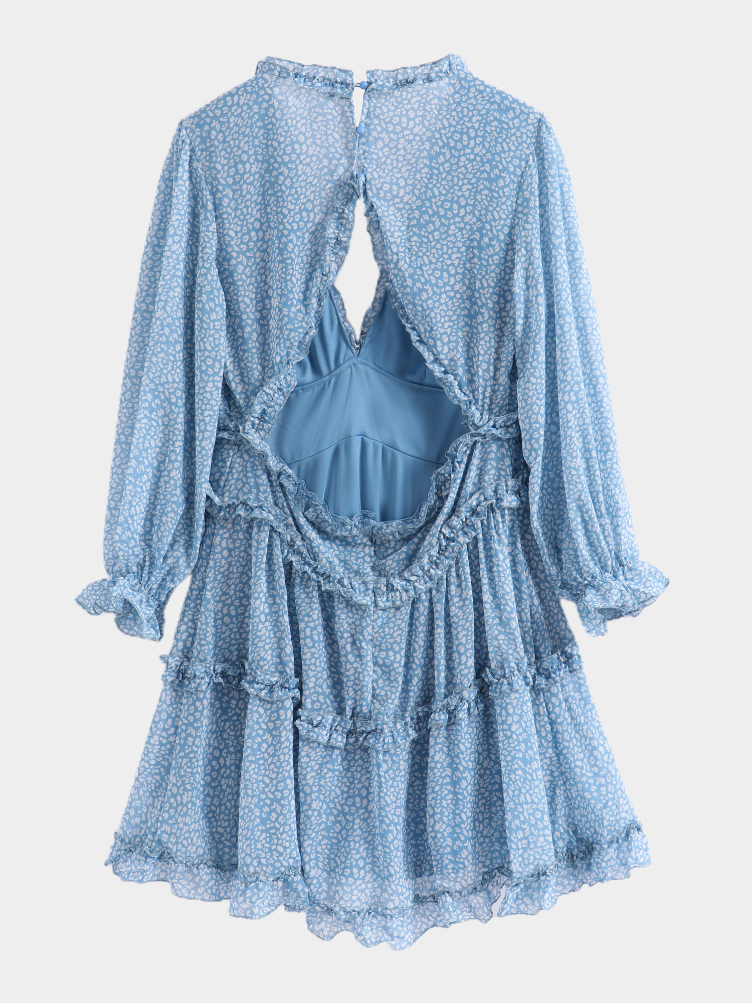 Spring Floral Tiered Mini Dress