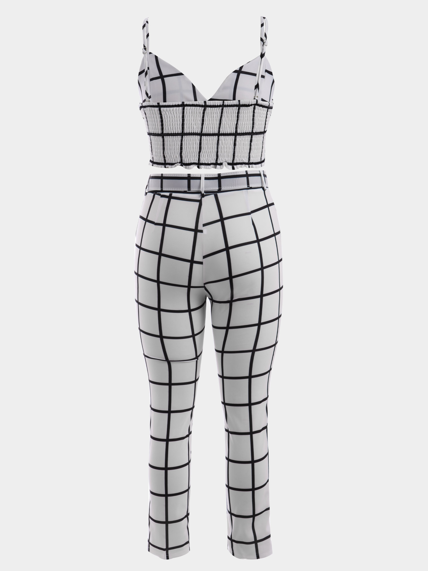 Personality Grid Print 2-Piece Set