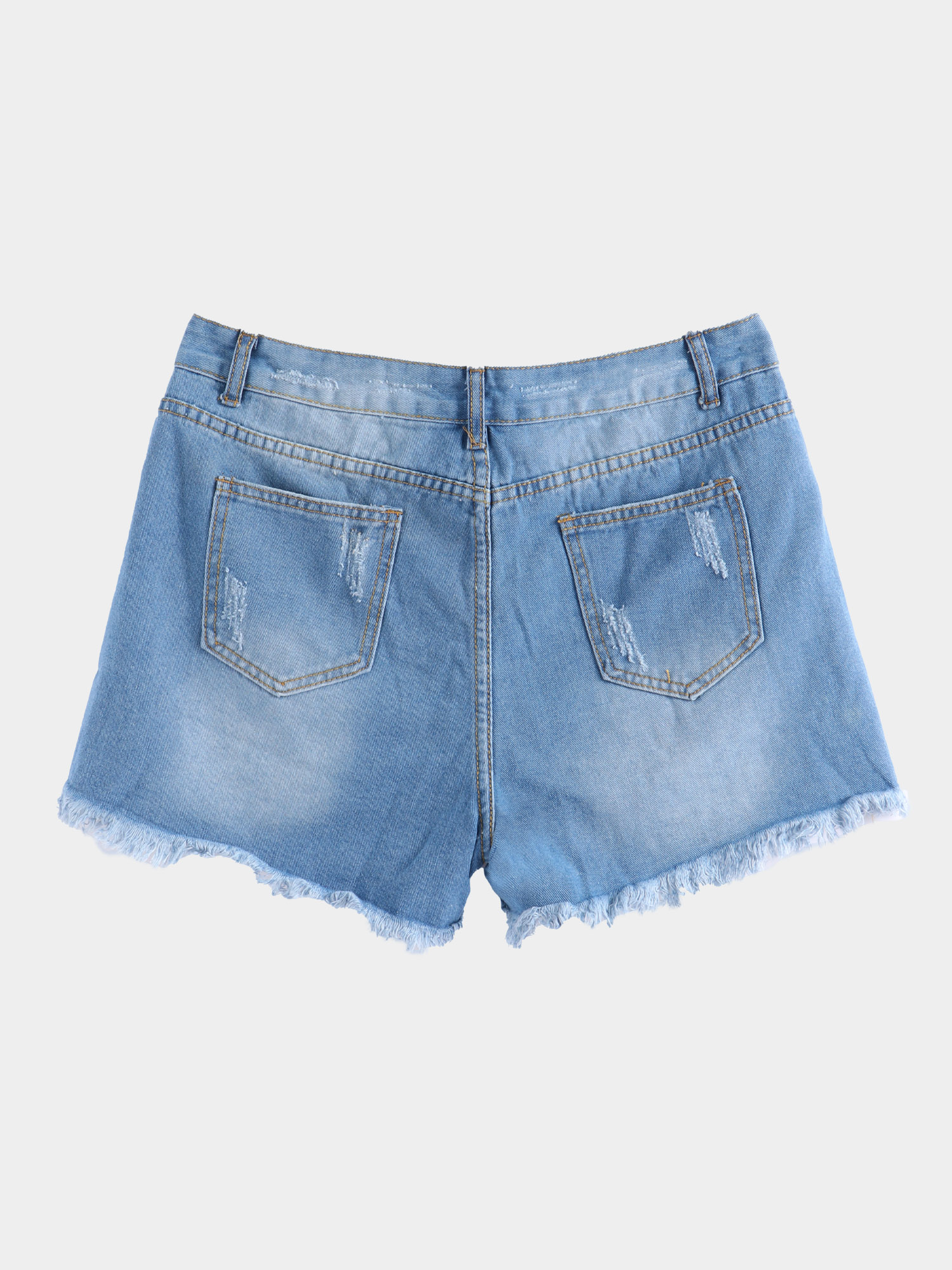 Hot Babes Fringe Denim Shorts