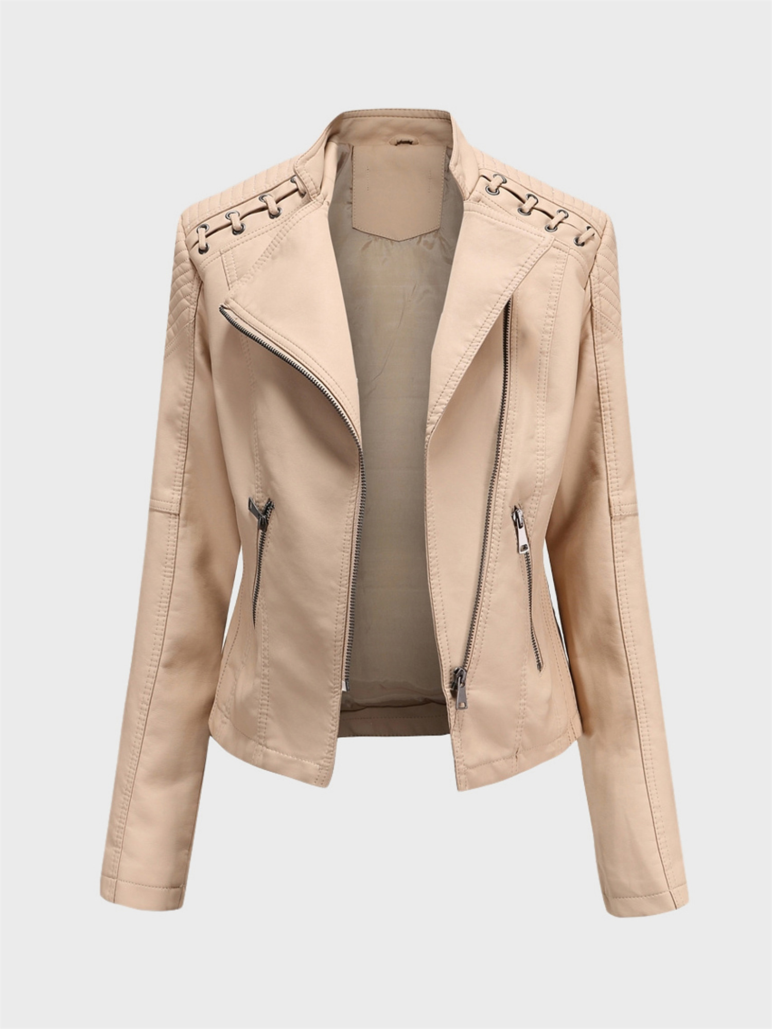 Simplicity High Waist Leather Jacket