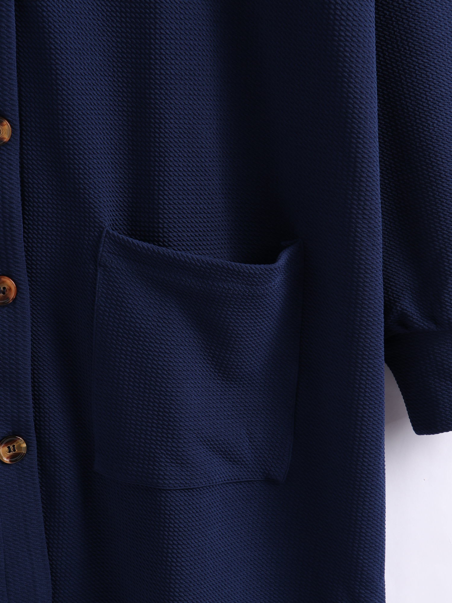 Navy Style Casual Jacket Dress