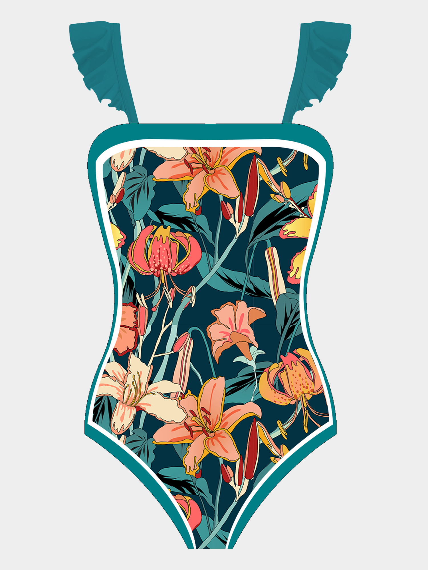 French Vintage Elegant Swim Set