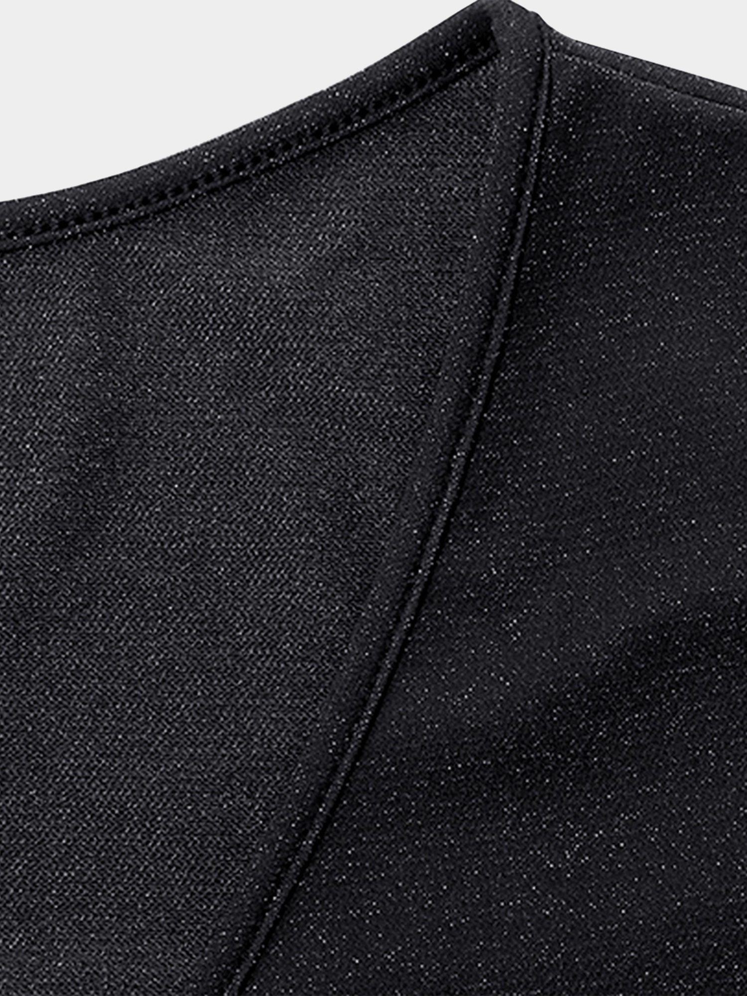 Midsize Shiny Plunge-V Maxi Dress