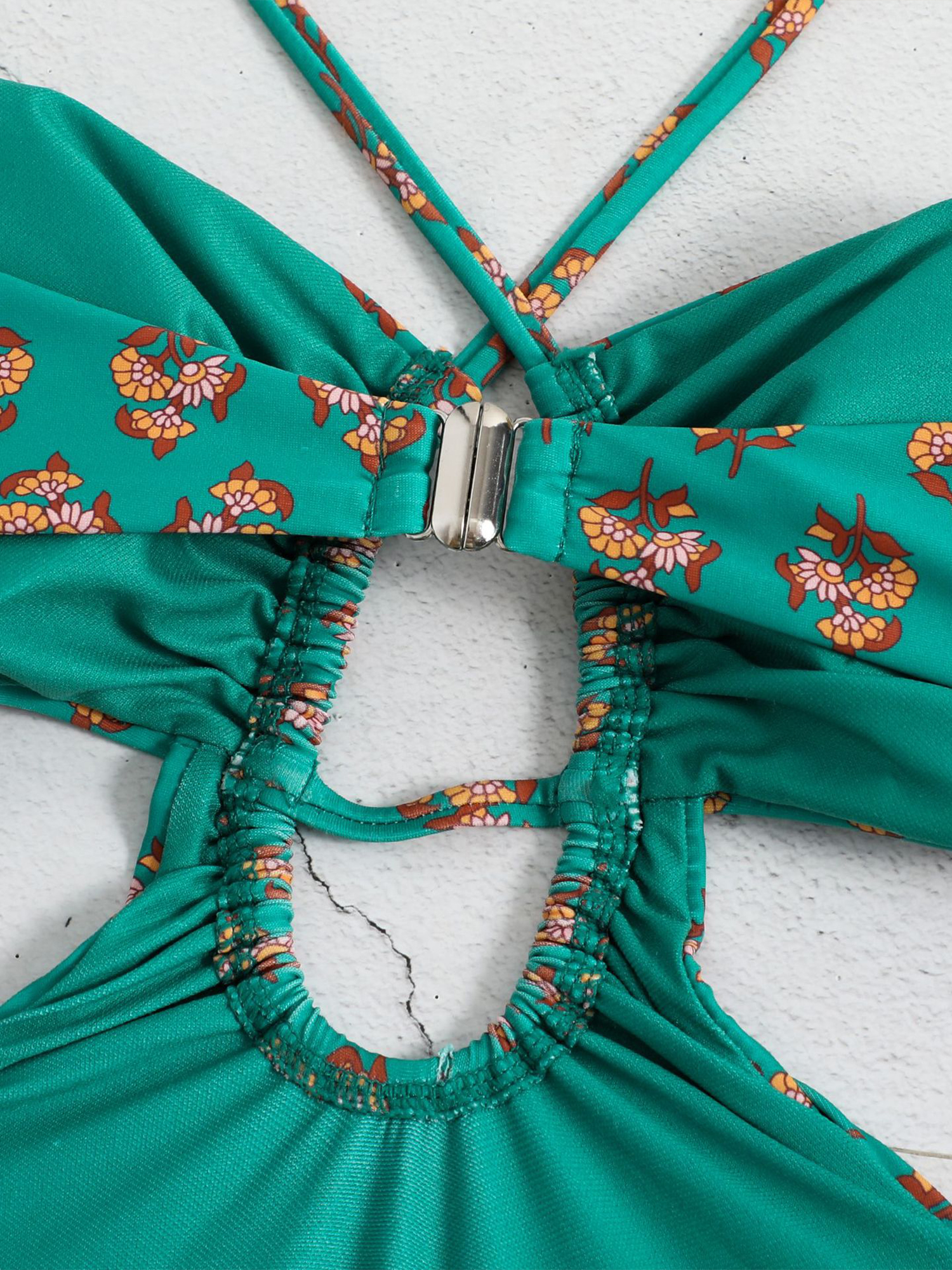 Retro Exotic One-Piece Swimsuit