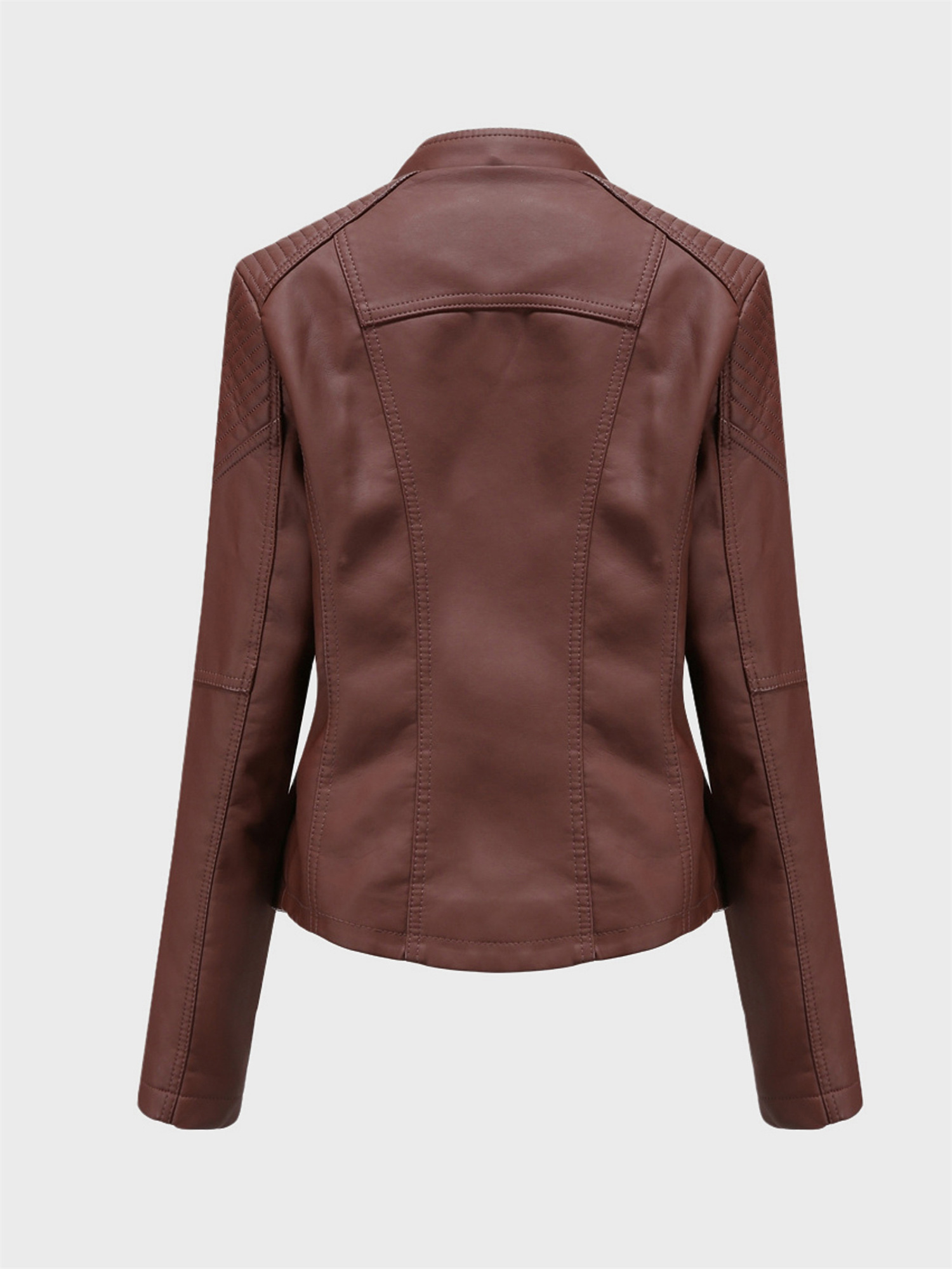 Simplicity High Waist Leather Jacket