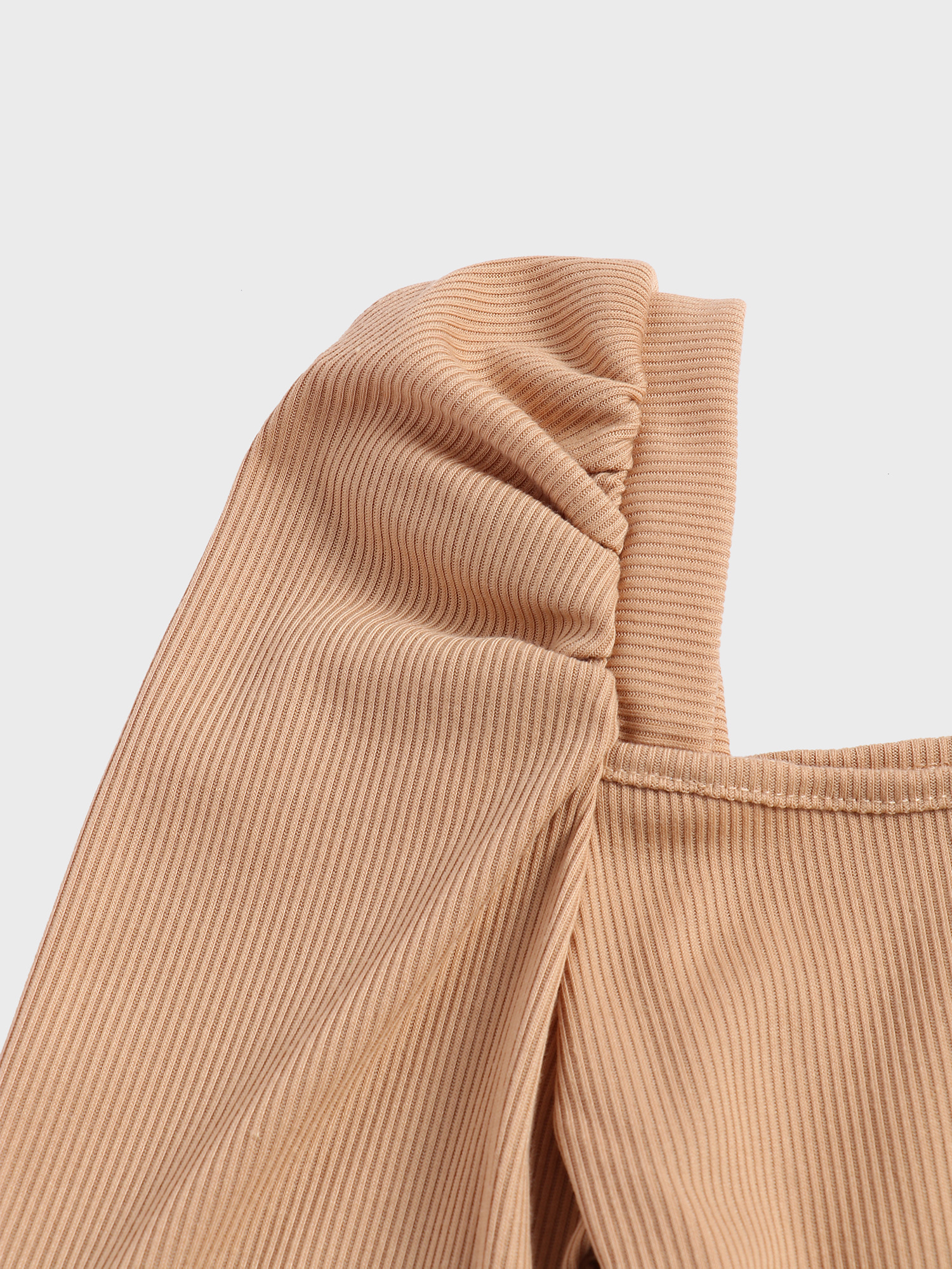  Cute Puff Square Neck Crop Top