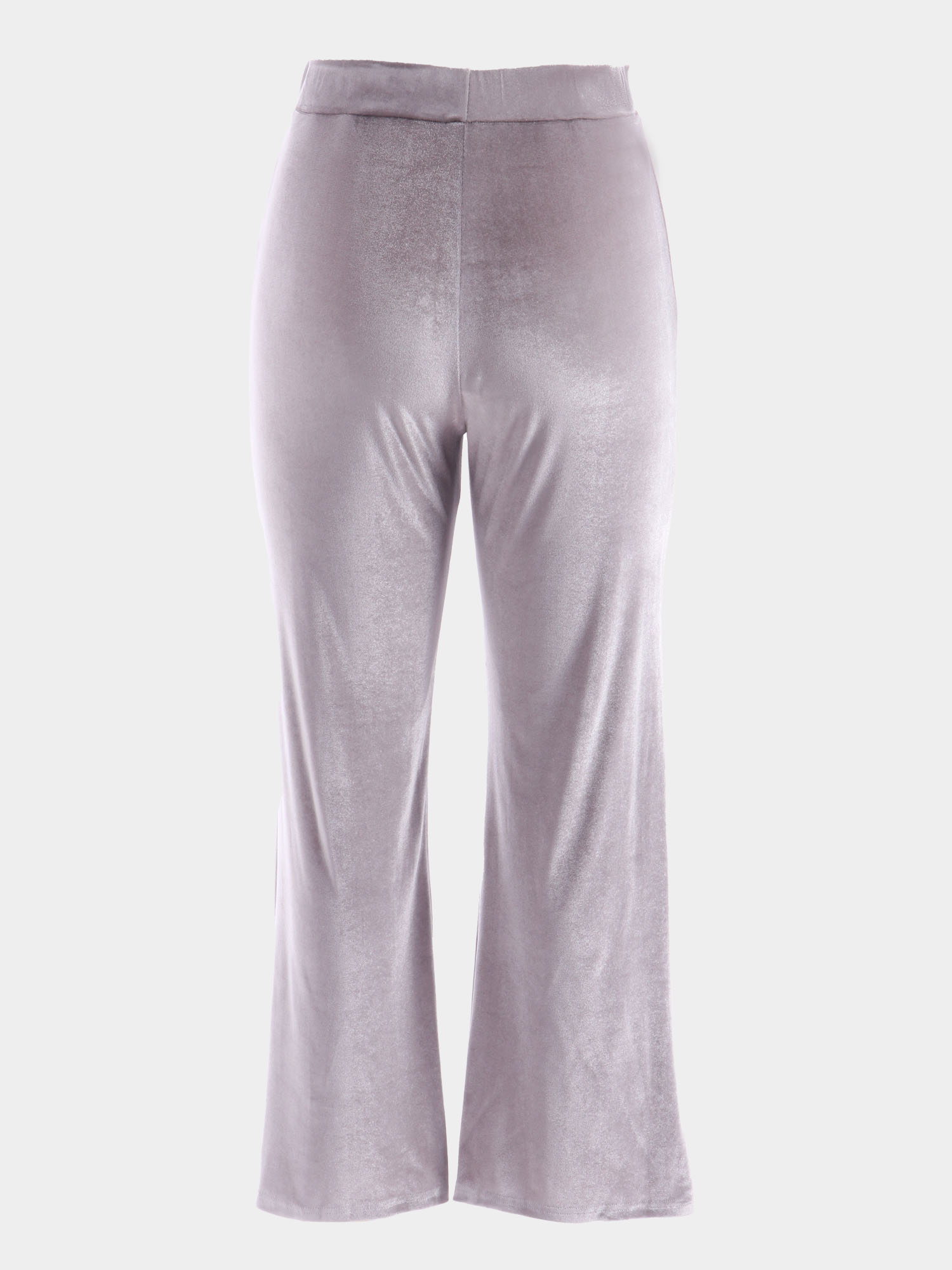 Elastic Vintage Velvet Straight Pants