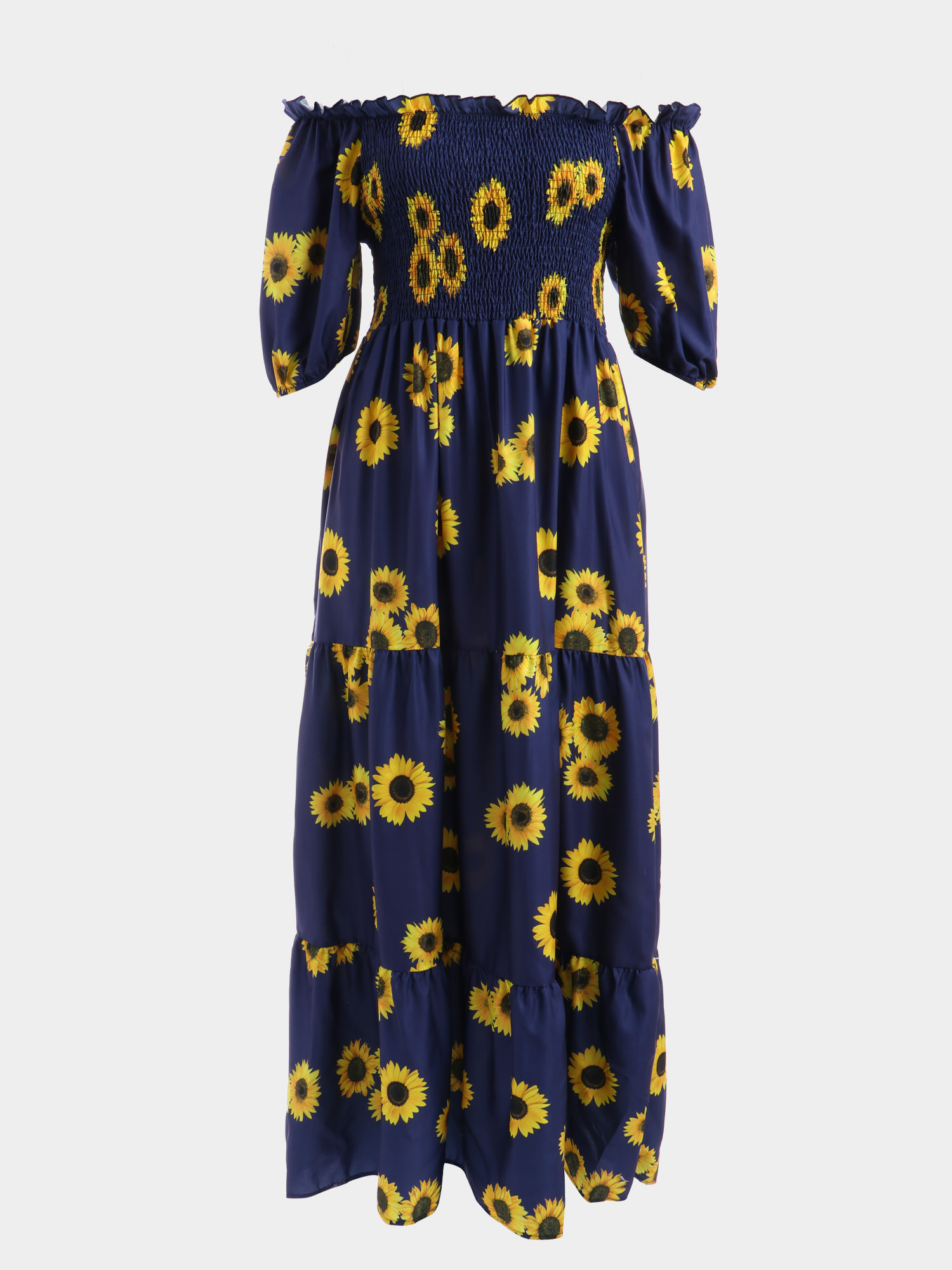 Dainty Off-Shoulder Maxi Dress