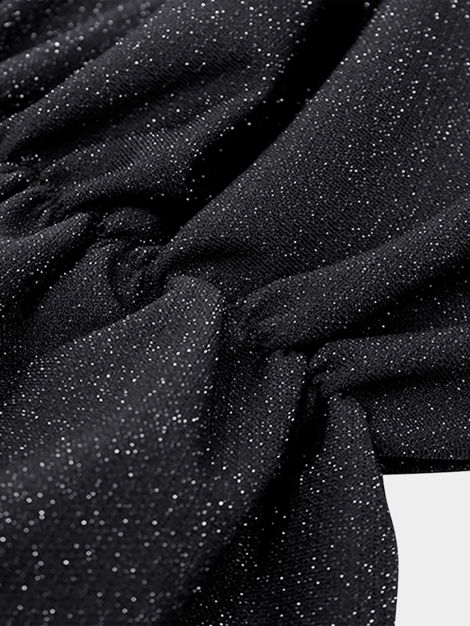 Midsize Shiny Plunge-V Maxi Dress