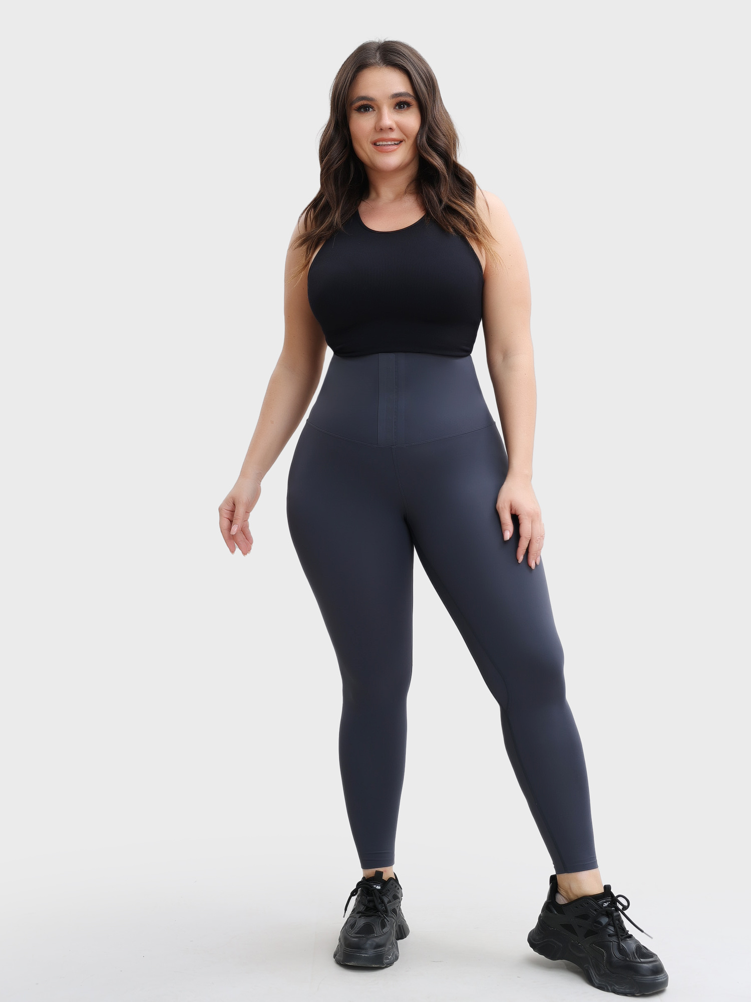 High Waist Invisible Hook and Eye Croch Hip-Lift 9/10 Yoga Pants