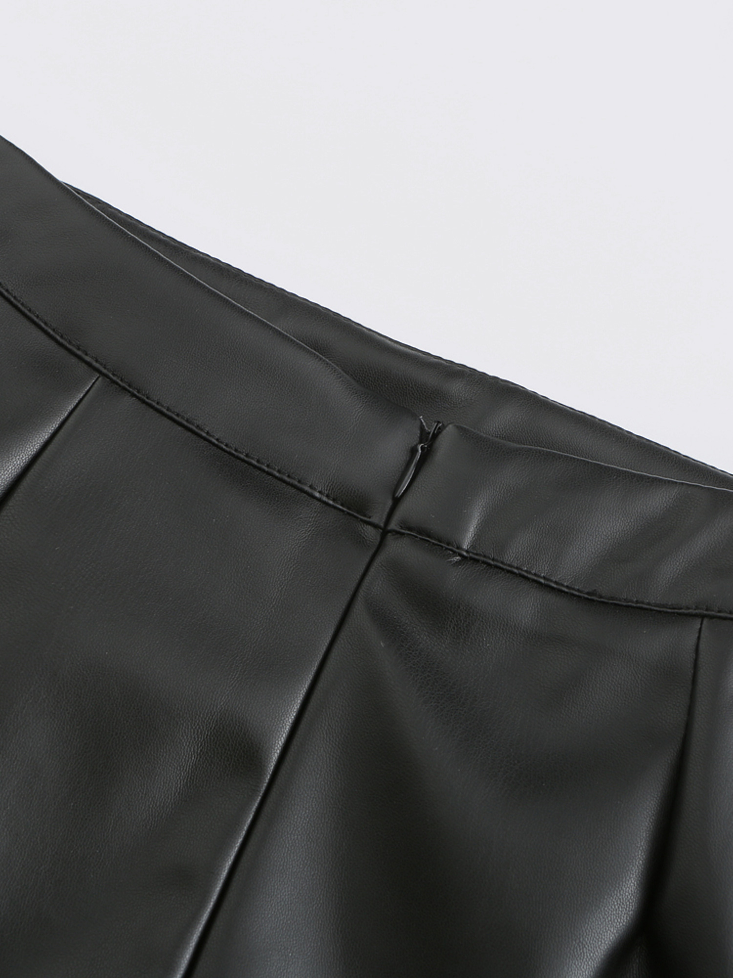 Simplicity High Waist Leather Skirt