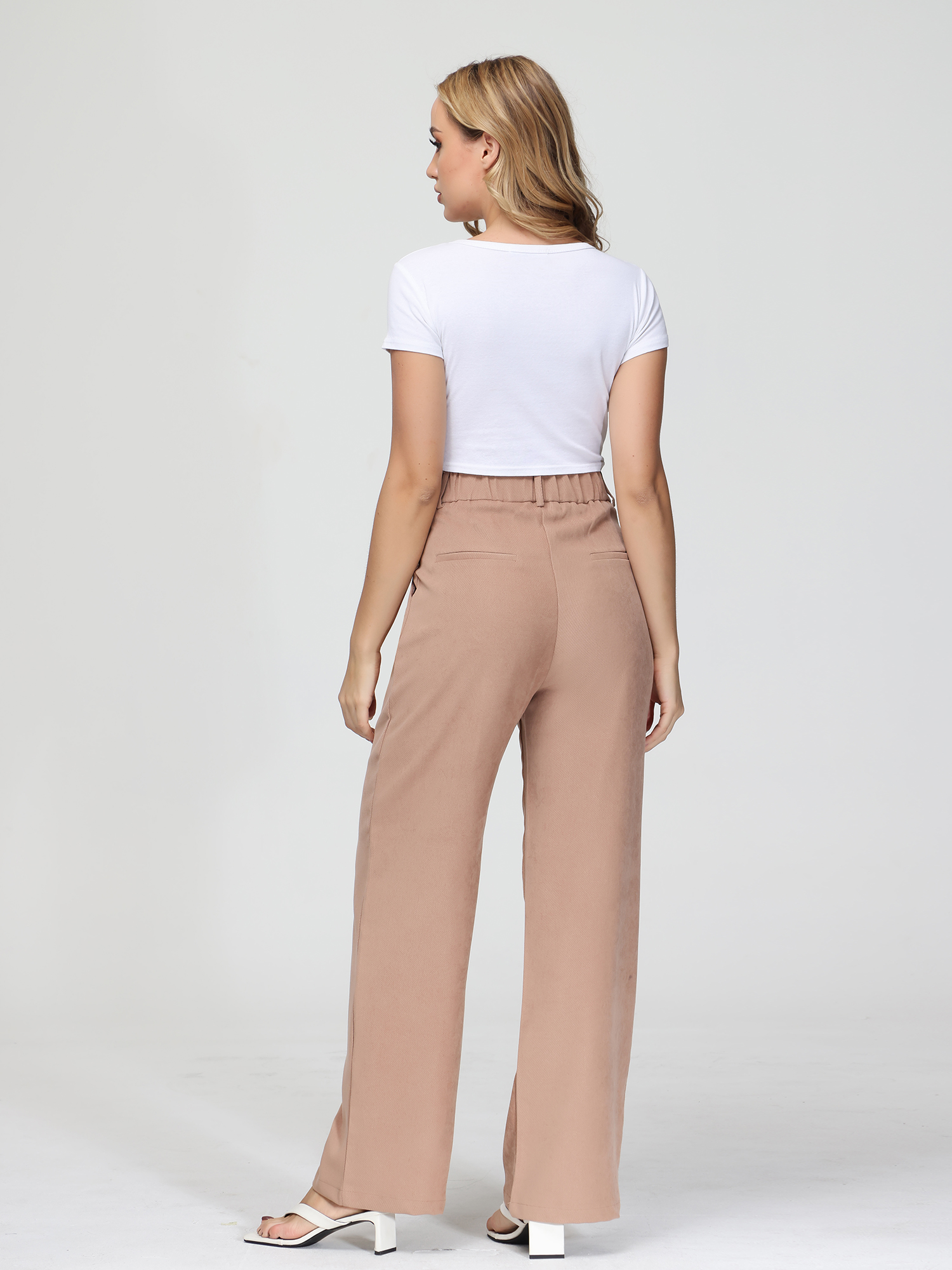 Effortless Tailored Wide-Leg Pants