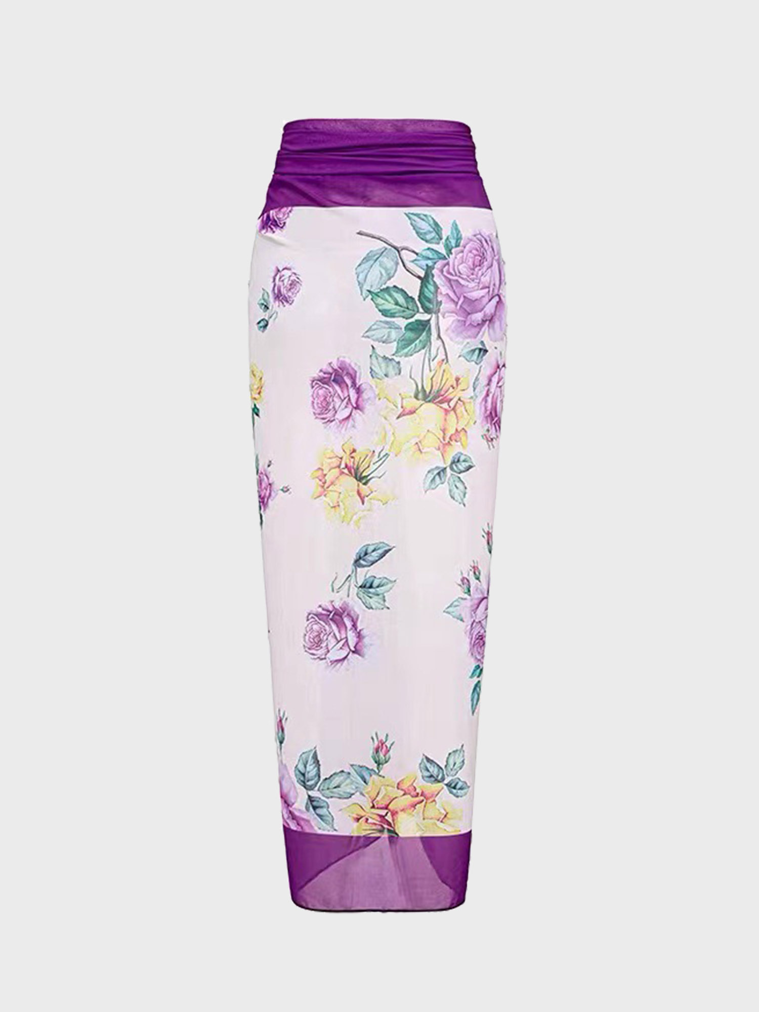 Dainty Vintage-Like Swim Wrap Skirt