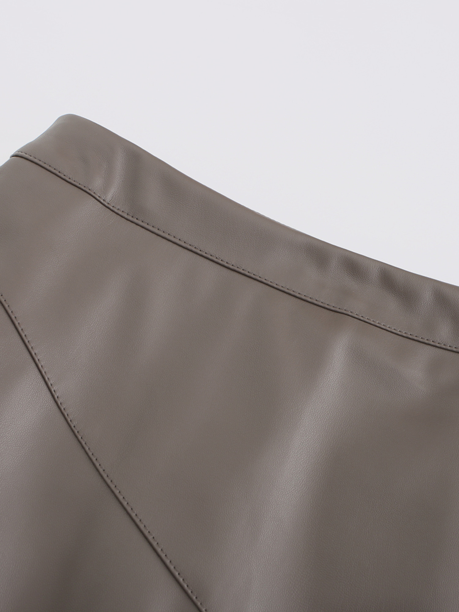 Simplicity High Waist Leather Skirt