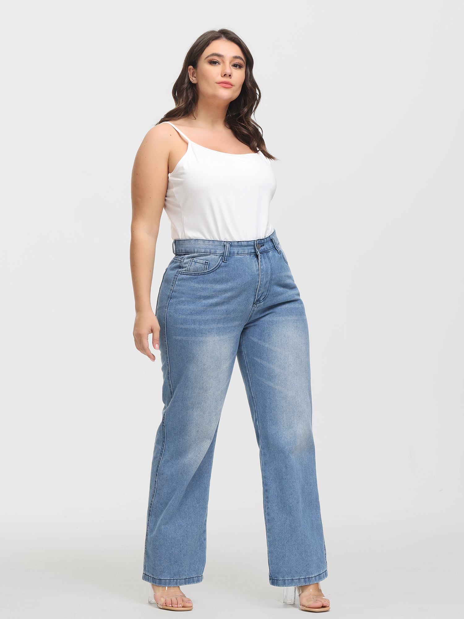 Everyday High Waist Wide-Leg Jeans