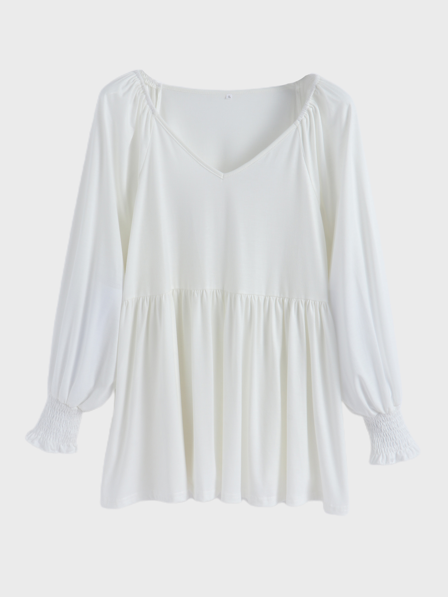 V-neck Long Sleeve Casual Blouse