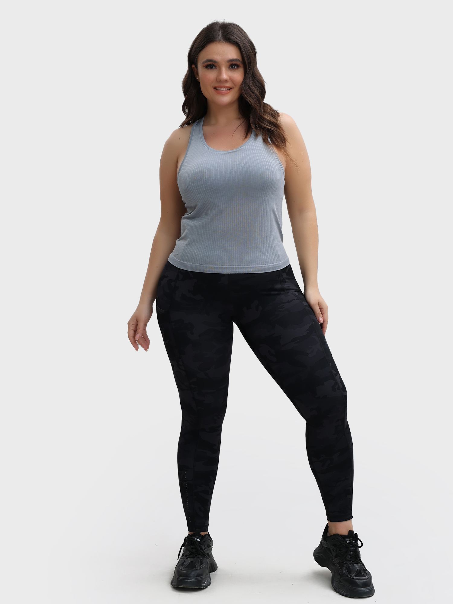 Ribbed Sexy Tank Top Sports Vest