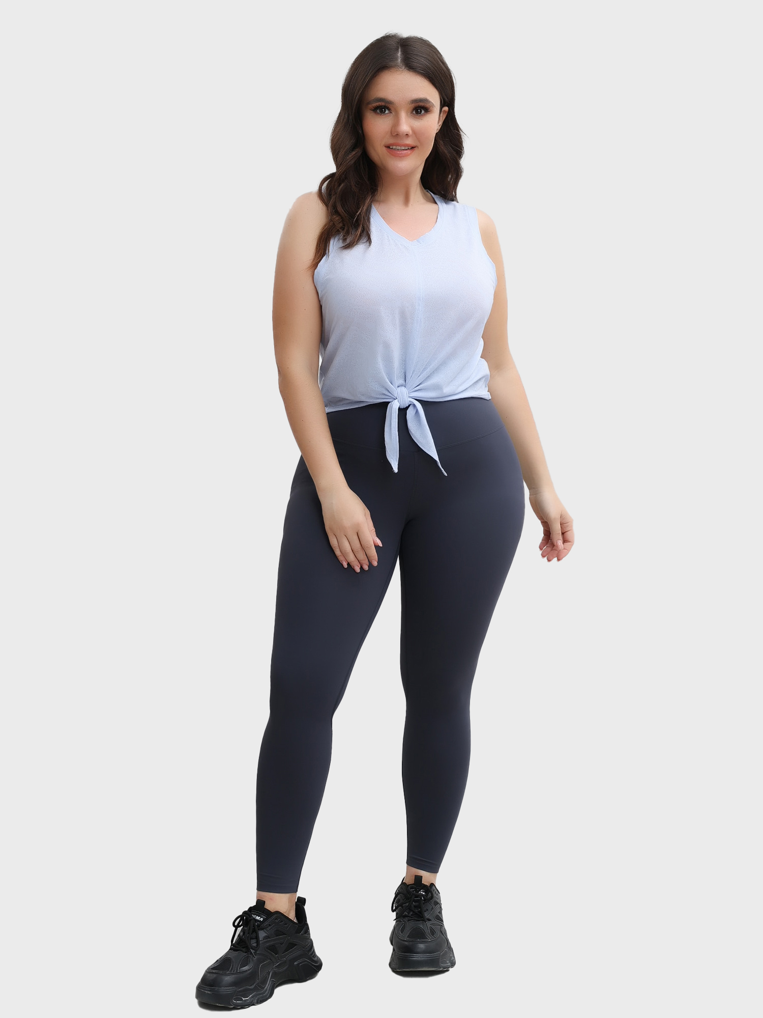 Jacquard Strappy Sleeveless Loose Breathable Fitness Sports Tank Top